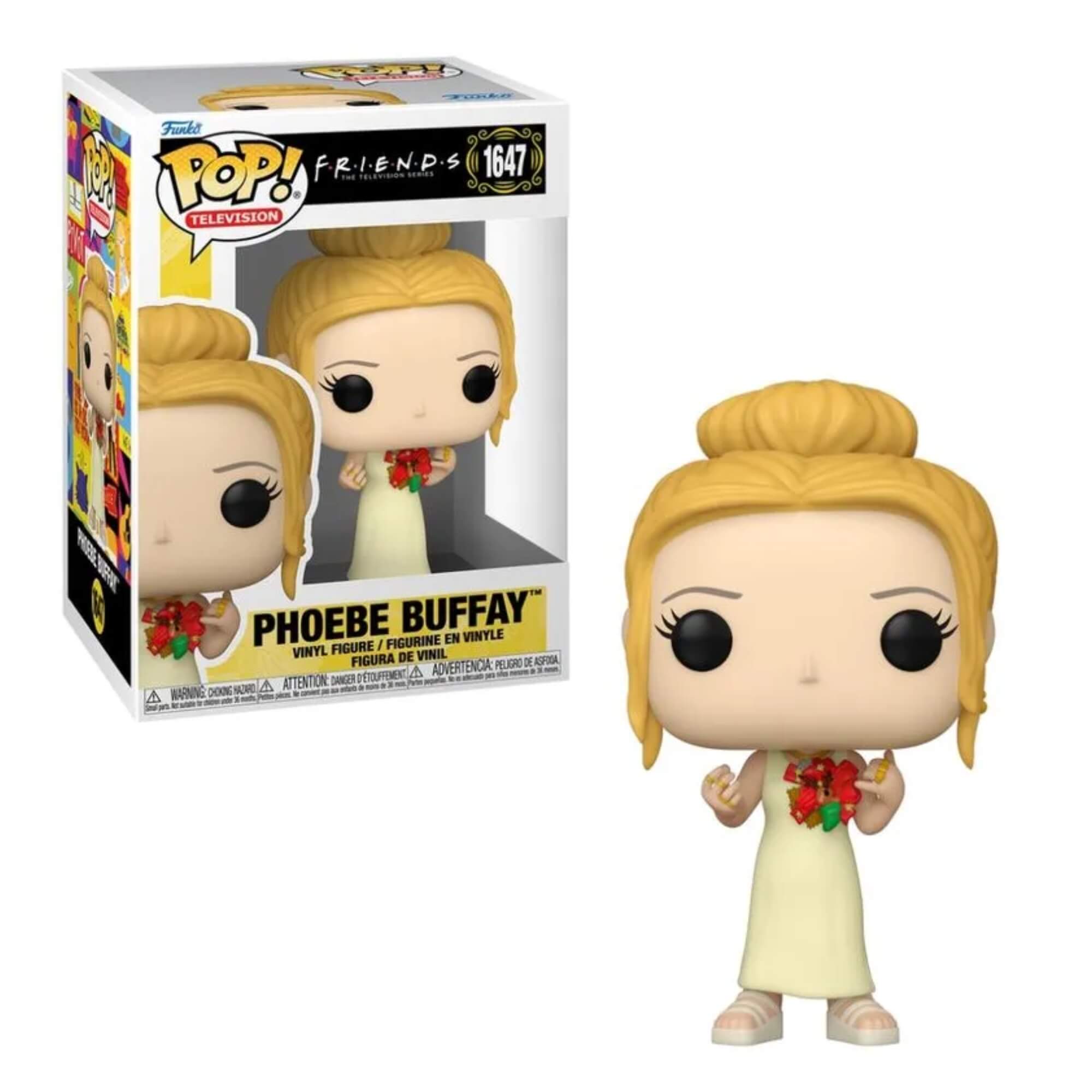 Boneco Funko Pop! Friends - Phoebe de Vestido com Enfeite Candide - 11763