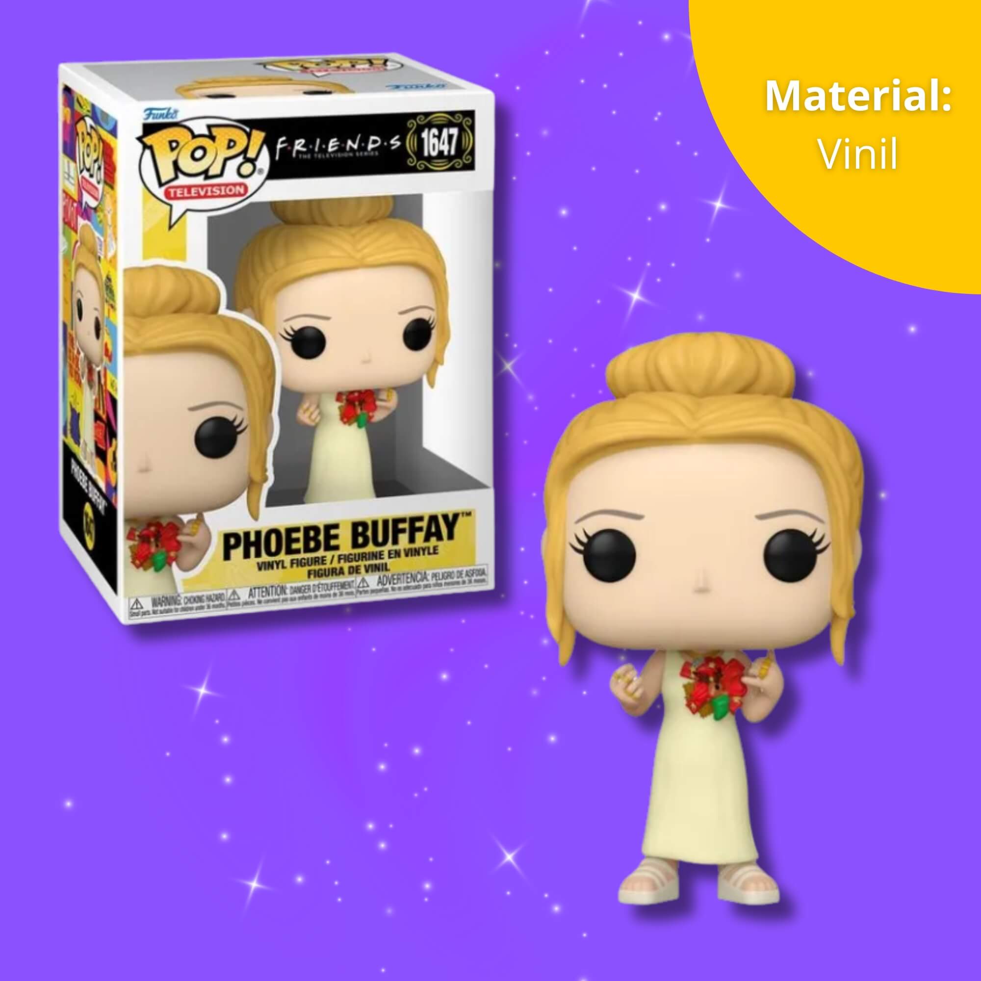 Boneco Funko Pop! Friends - Phoebe de Vestido com Enfeite Candide - 11763
