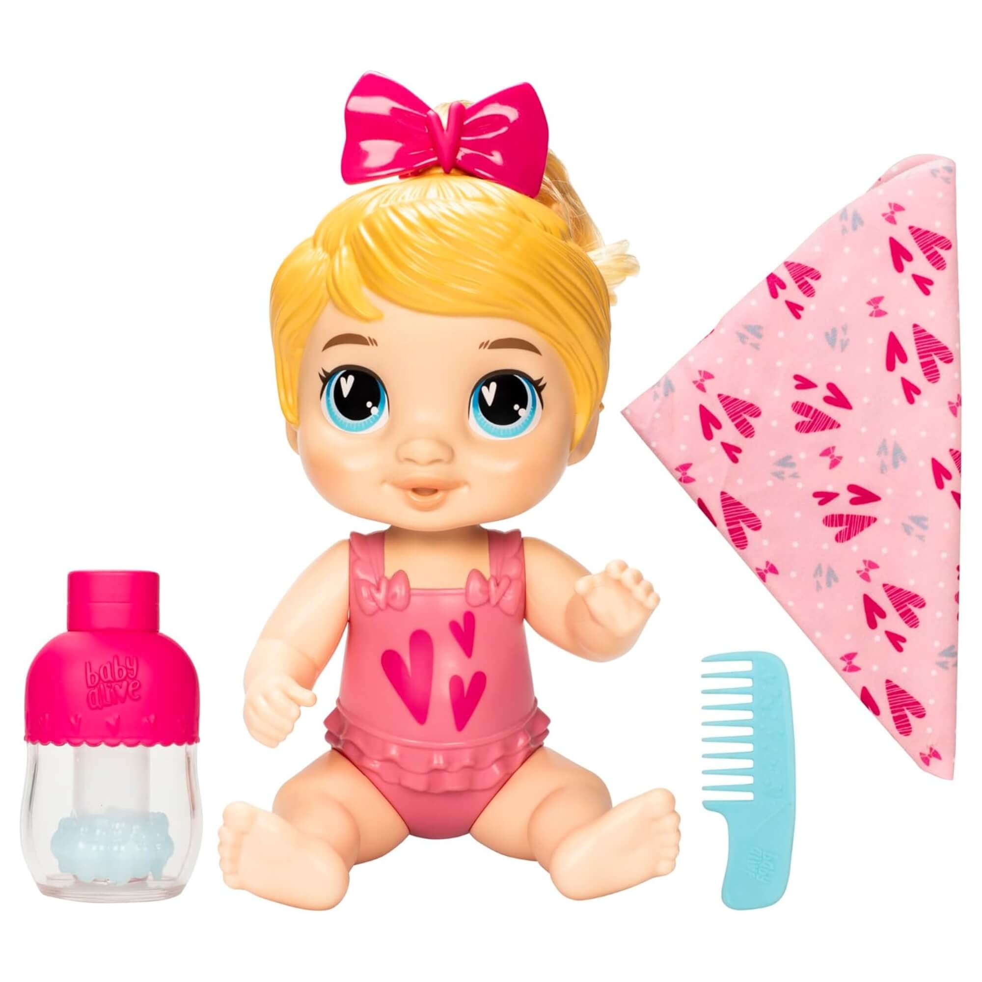 Brinquedo Infantil Boneca Baby Alive Bebê Shampoo Harper Hugs (Loira) Hasbro - 18525