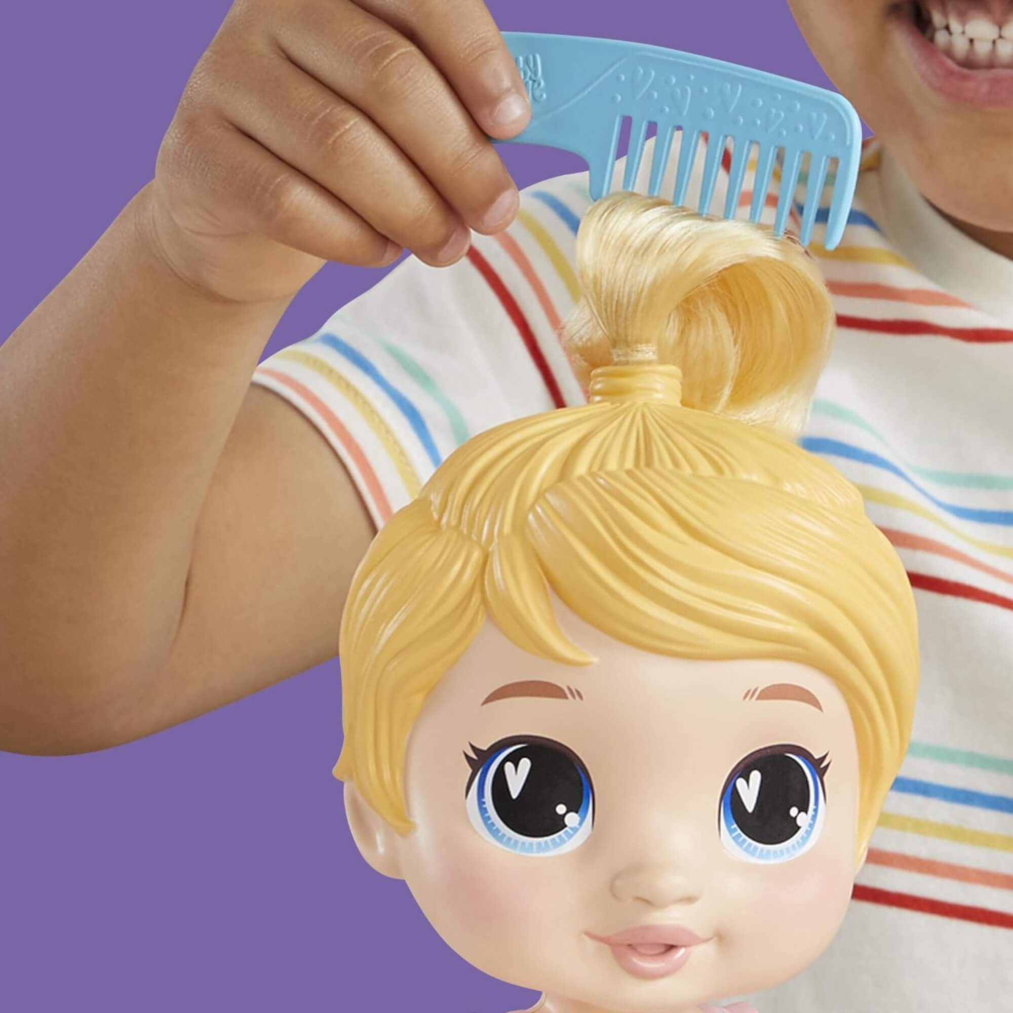 Brinquedo Infantil Boneca Baby Alive Bebê Shampoo Harper Hugs (Loira) Hasbro - 18525
