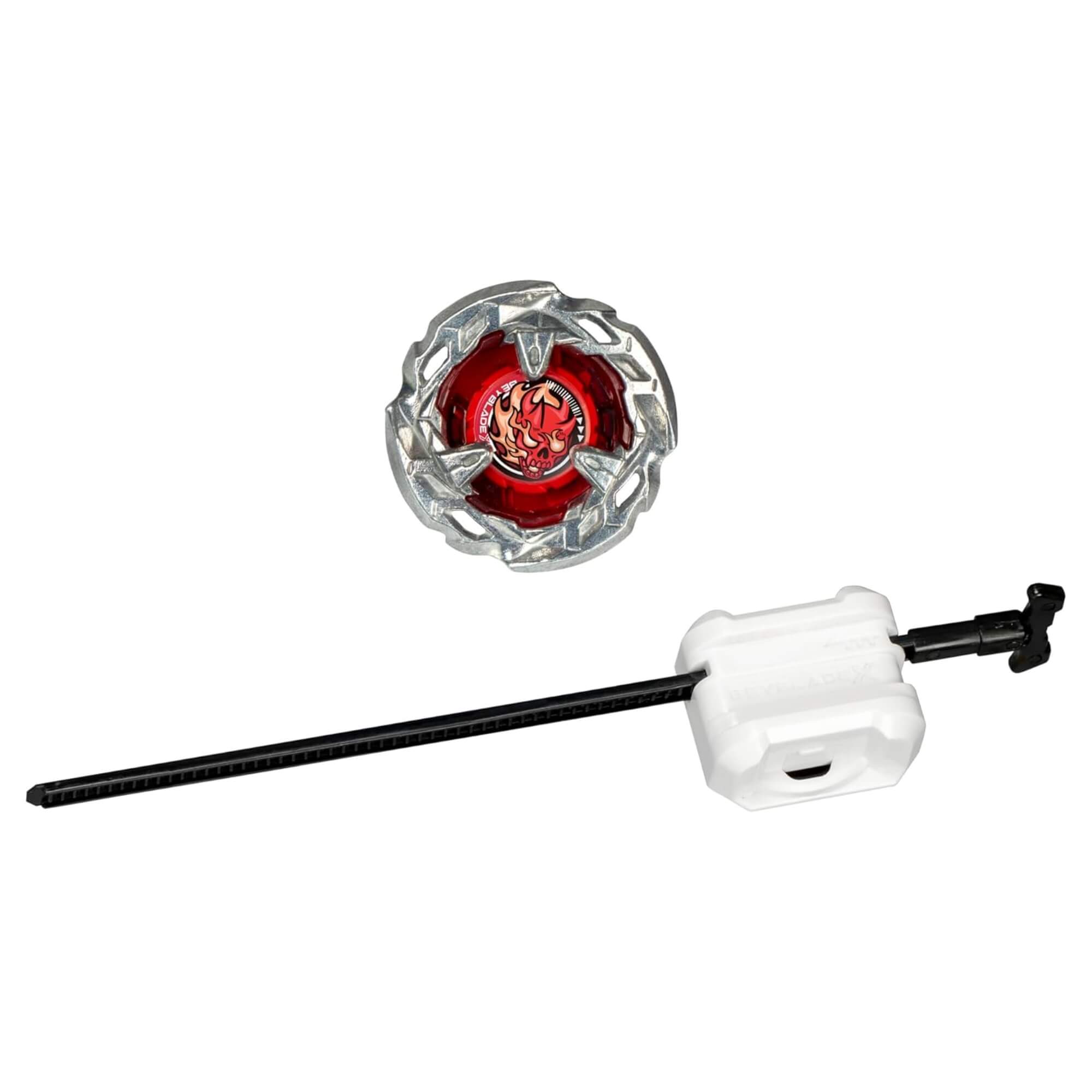 Brinquedo Infantil Beyblade X Pião e Lançador Scythe Incendio 4-60T Hasbro - 18676
