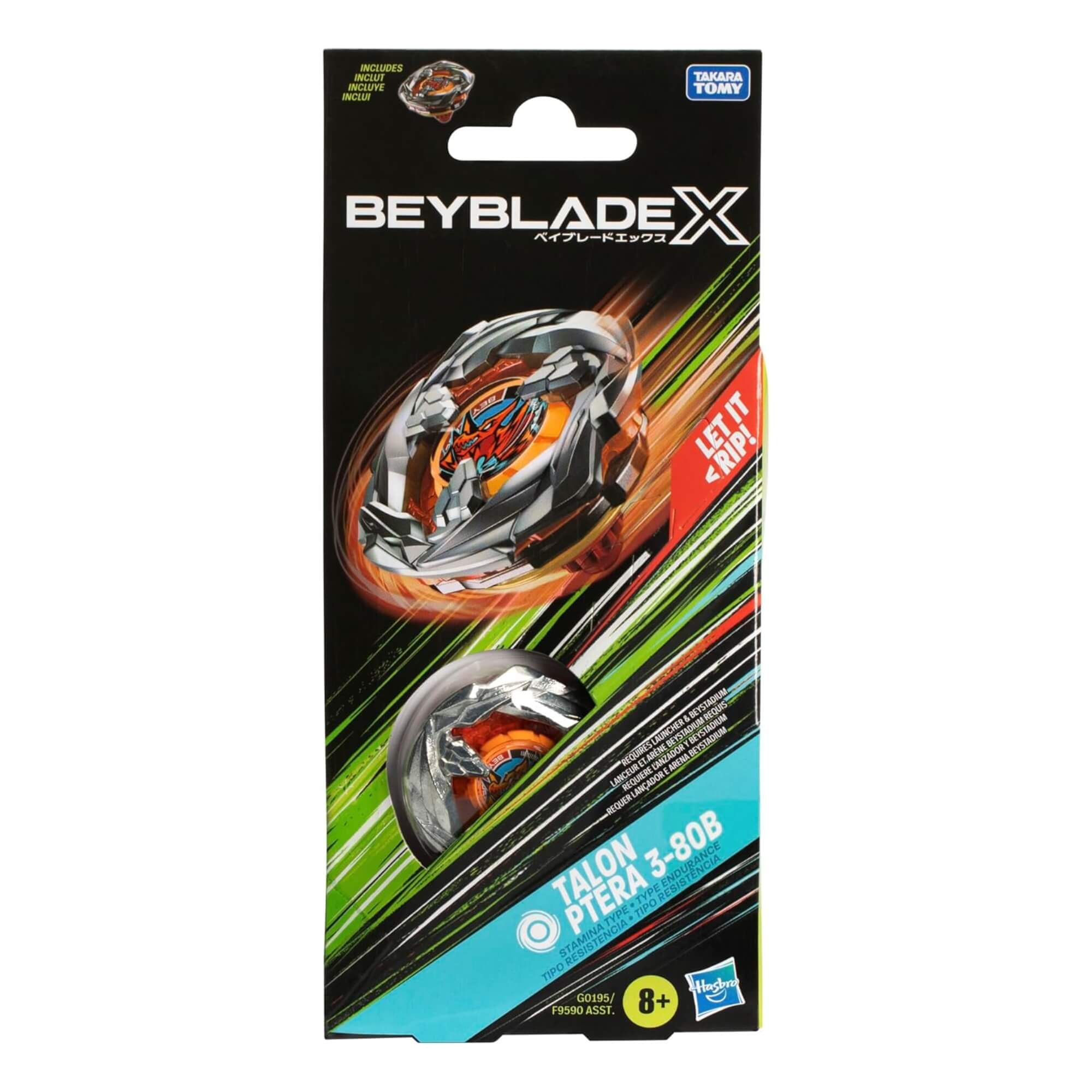 Brinquedo Infantil Beyblade X Pião Talon Ptera 3-80B Hasbro - 18679