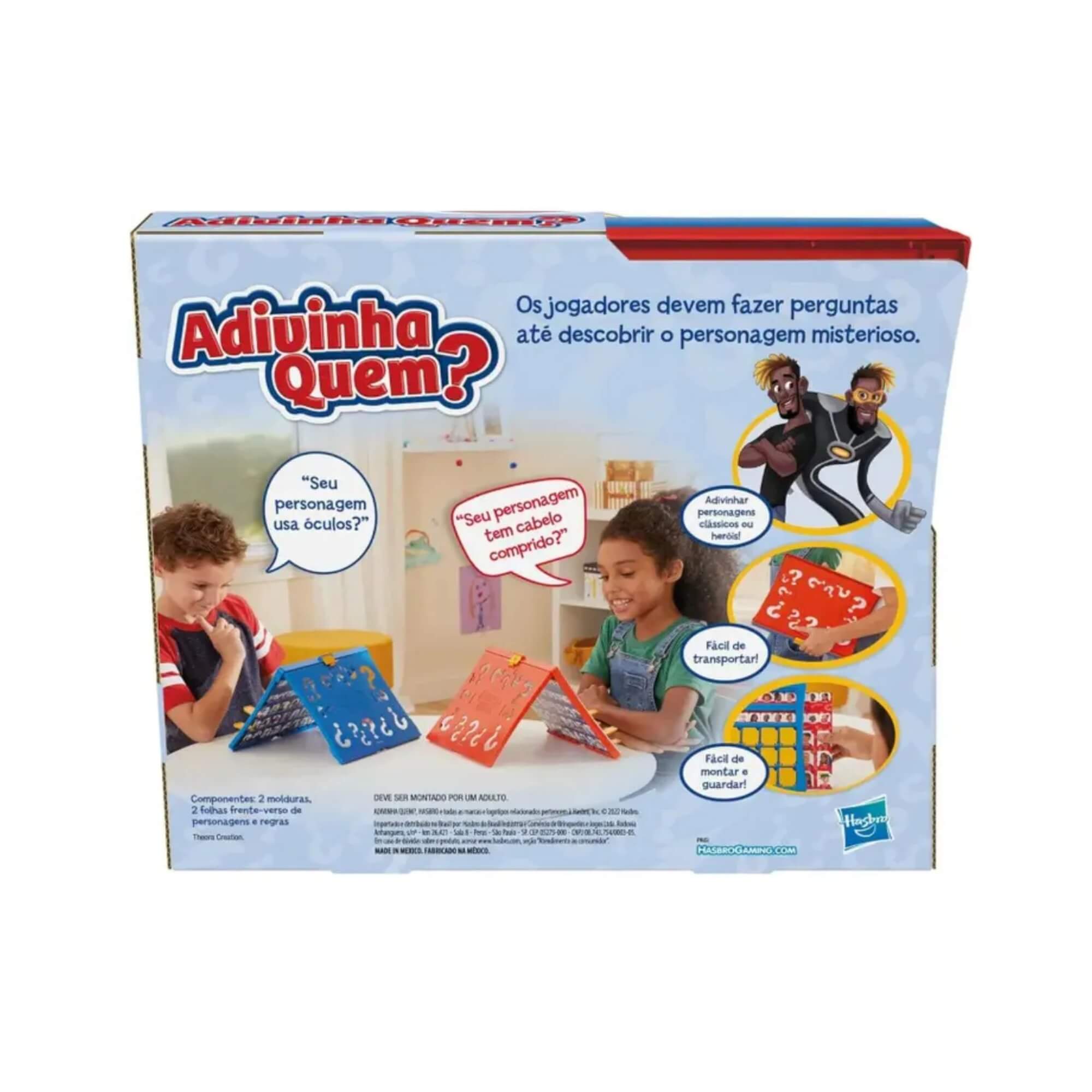 Brinquedo Infantil Jogo Adivinha Quem? Hasbro - 17878