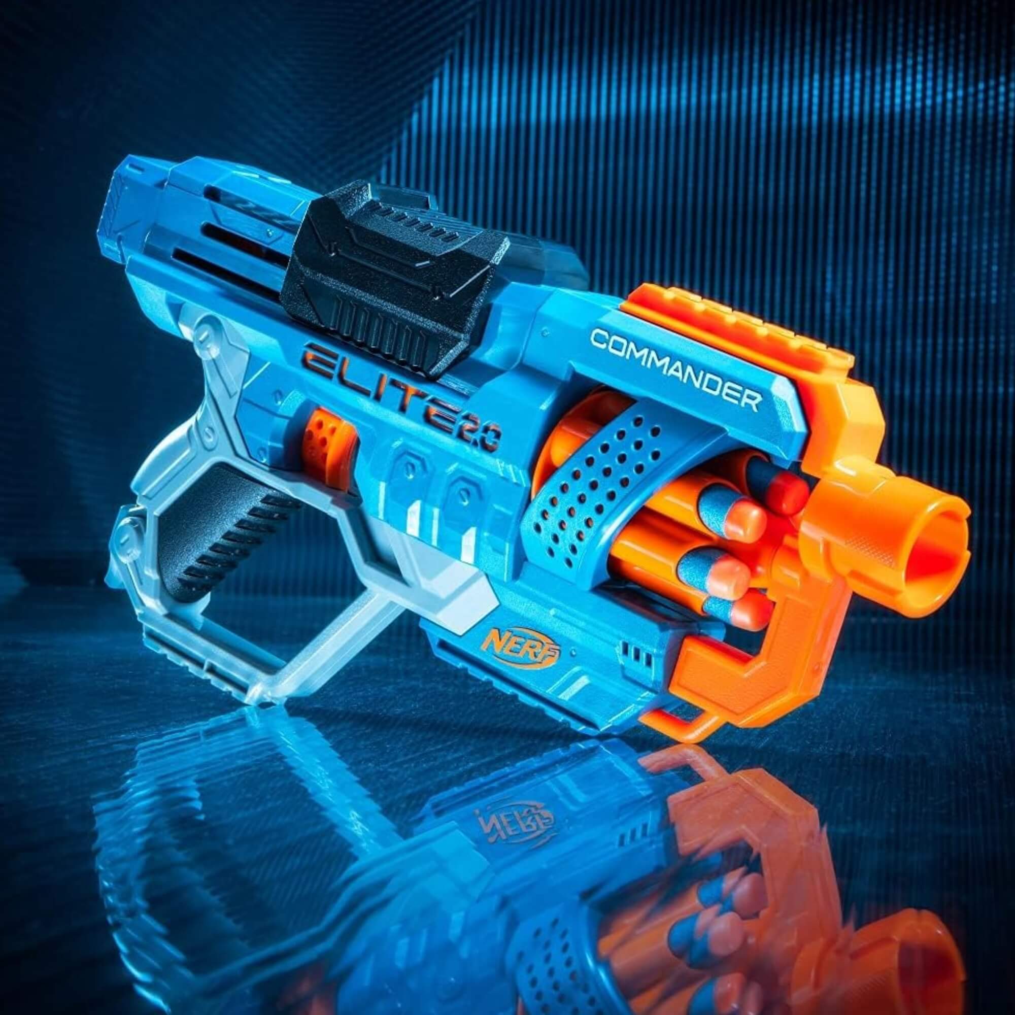 Brinquedo Infantil Lançador de Dardos Nerf Elite 2.0 Comander Hasbro - 15150