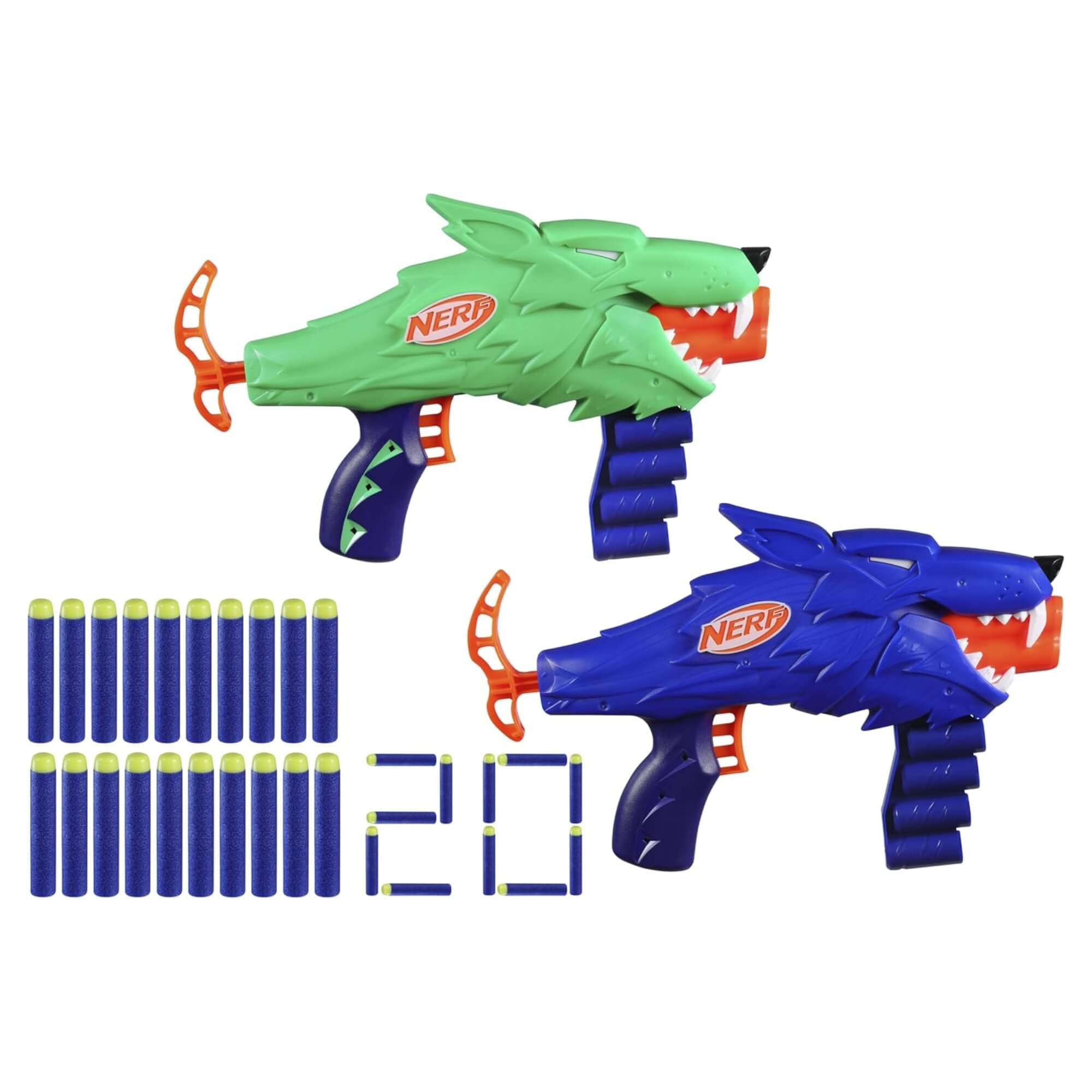 Brinquedo Infantil Conjunto de Lança Dardos Nerf Wild Wolfpack Hasbro - 18940