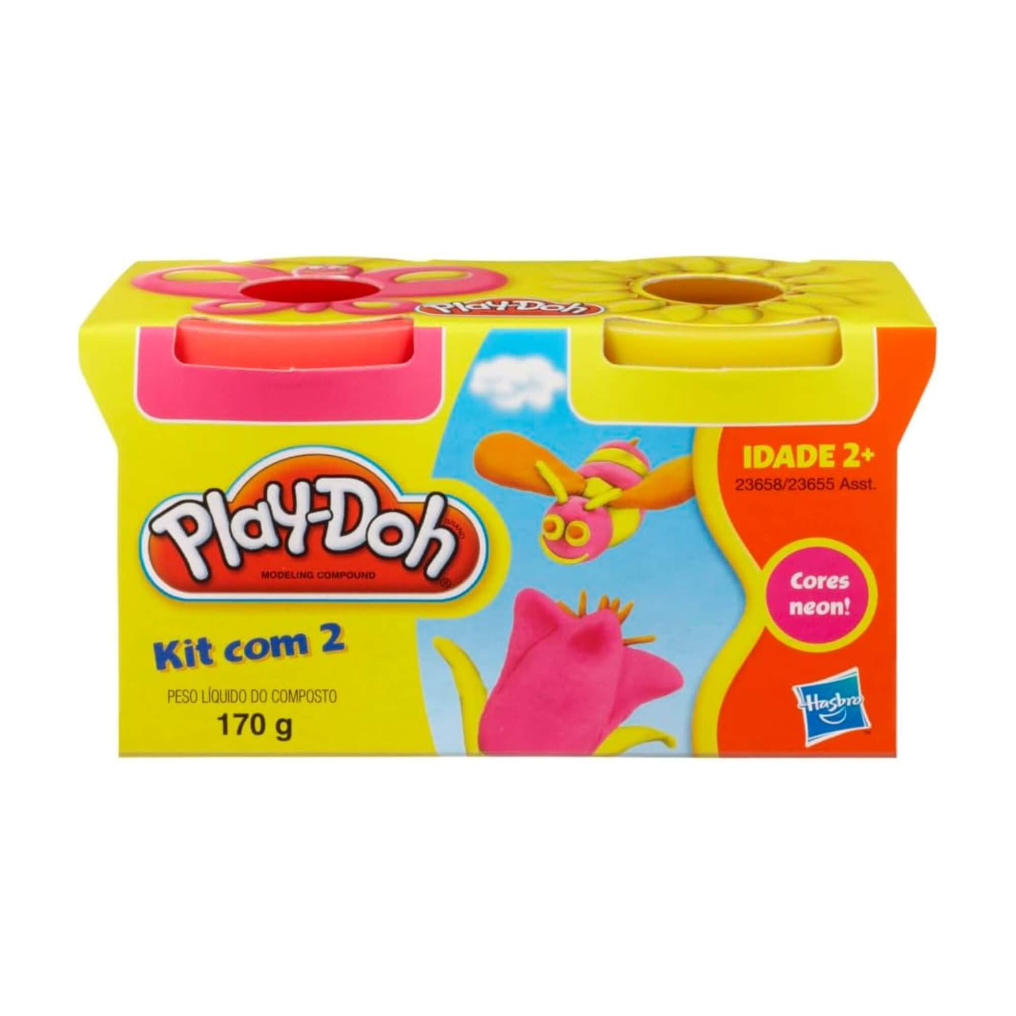 Brinquedo Infantil Play-Doh Massinha de Modelar 170g 2 Cores (Sortidas) Hasbro - 3907