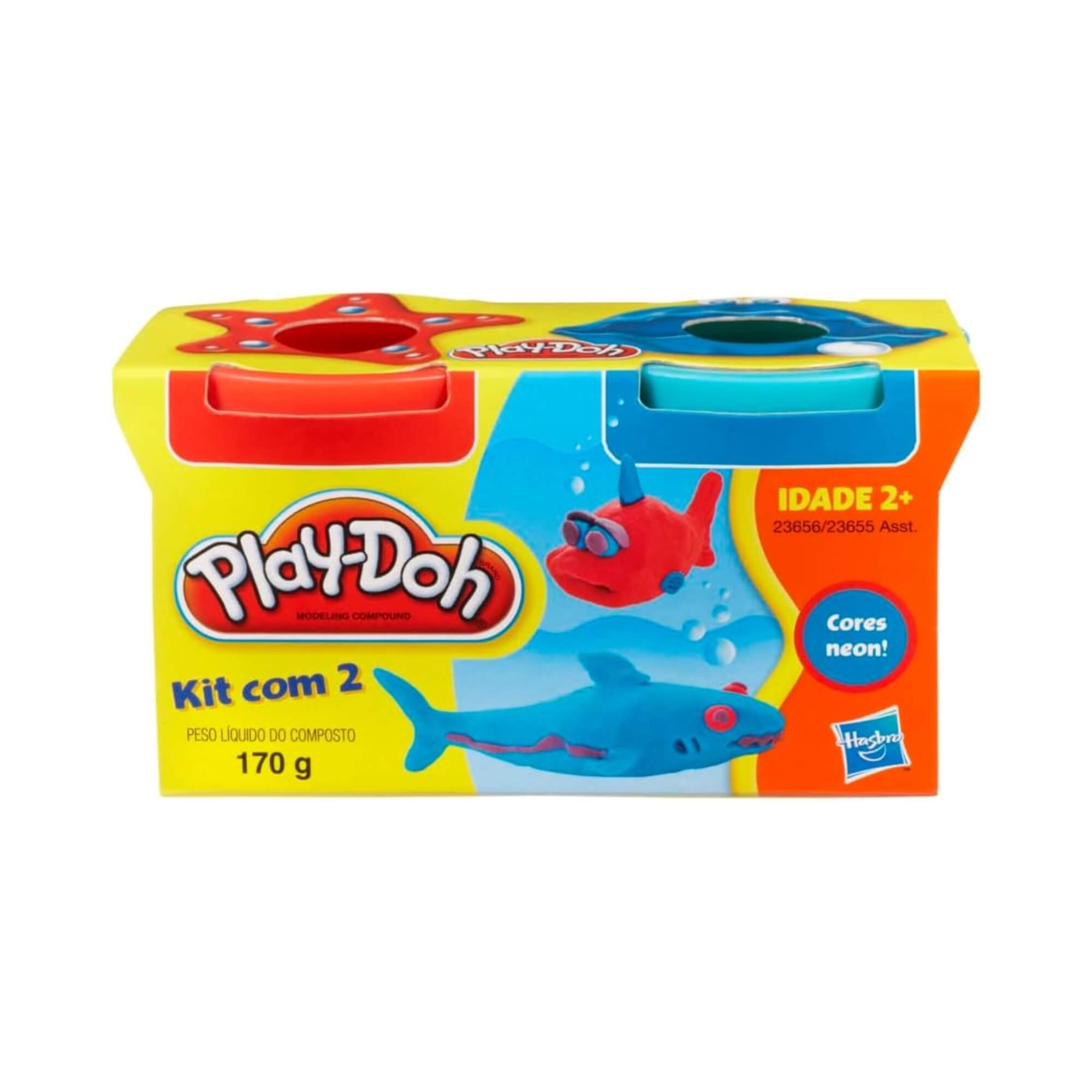 Brinquedo Infantil Play-Doh Massinha de Modelar 170g 2 Cores (Sortidas) Hasbro - 3907