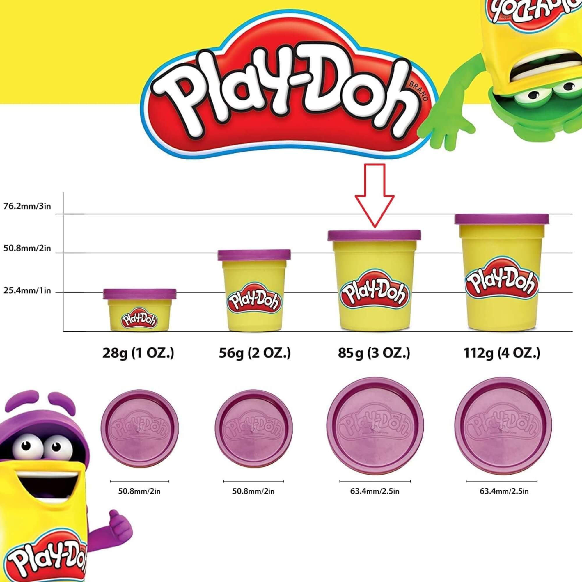 Brinquedo Infantil Play-Doh Massinha de Modelar 170g 2 Cores (Sortidas) Hasbro - 3907