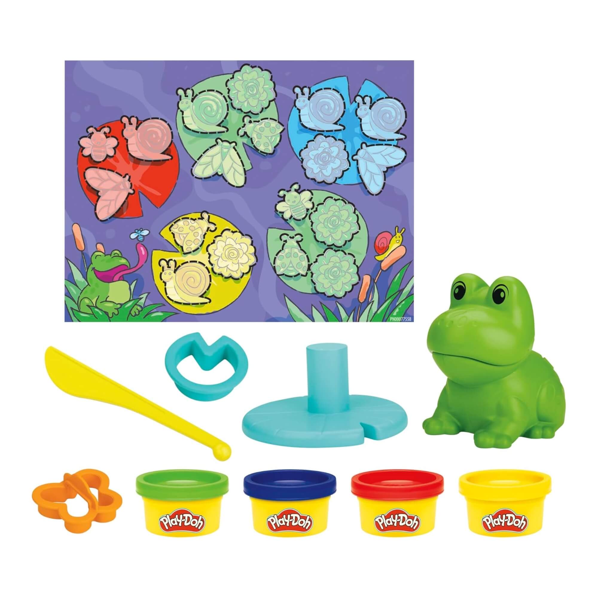 Brinquedo Infantil Play-Doh Sapo Um Dia na Lagoa Massinha de Modelar Hasbro - 17542