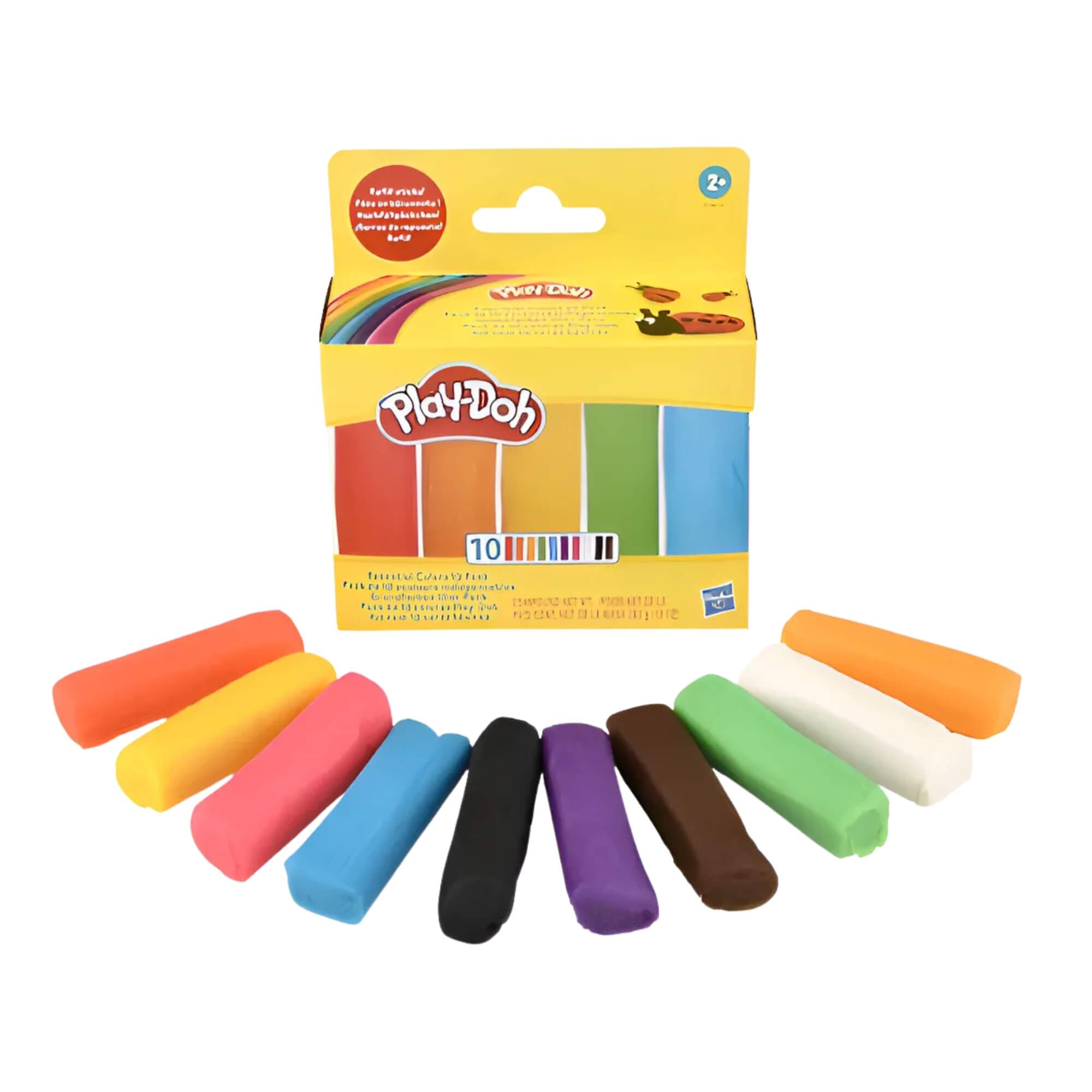 Brinquedo Infantil Play-Doh Kit de 10 Cores Básicas de Massinha de Modelar Hasbro - 18951