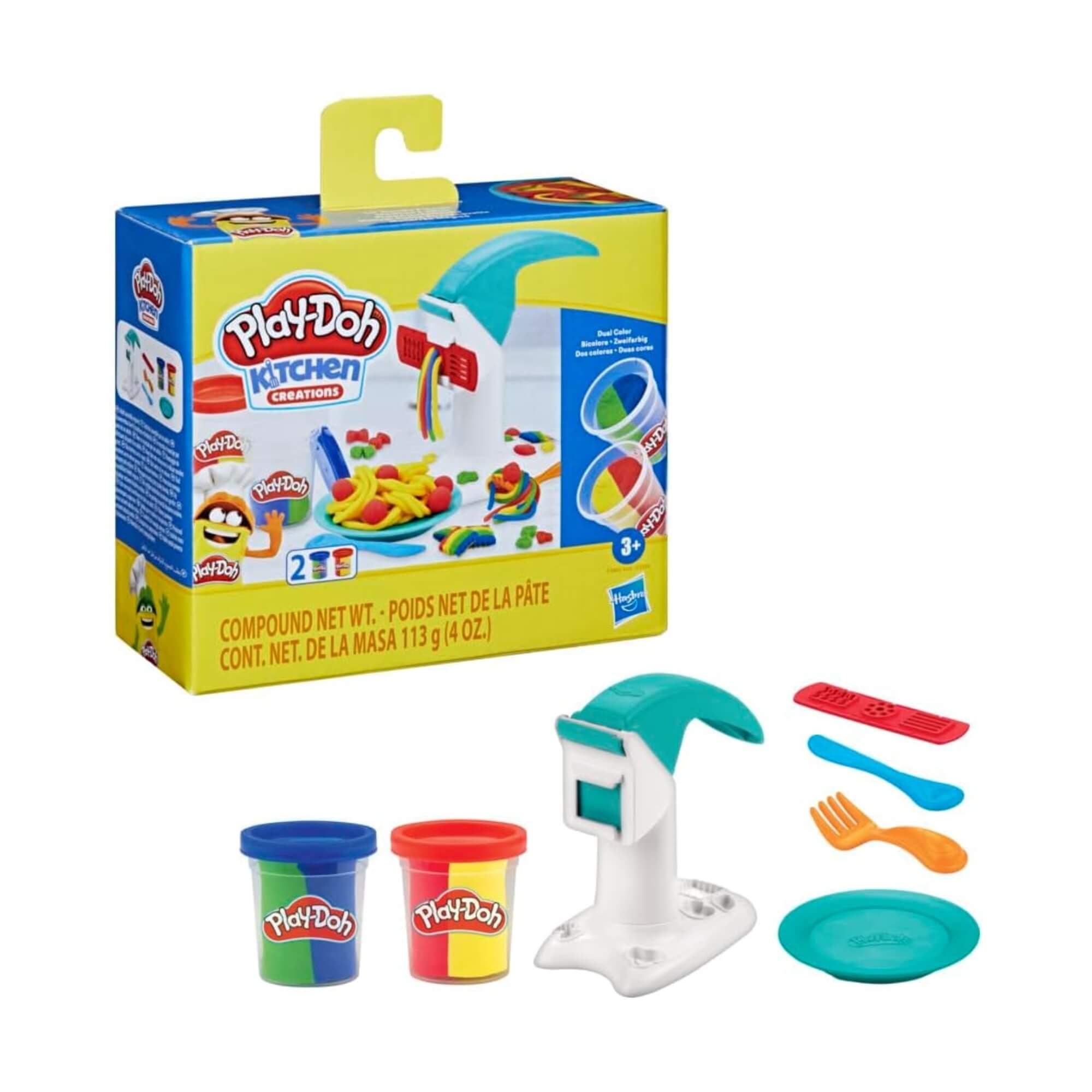 Brinquedo Infantil Play-Doh Macarrão Mágico c/ Acessórios e Massinhas Hasbro - 18540