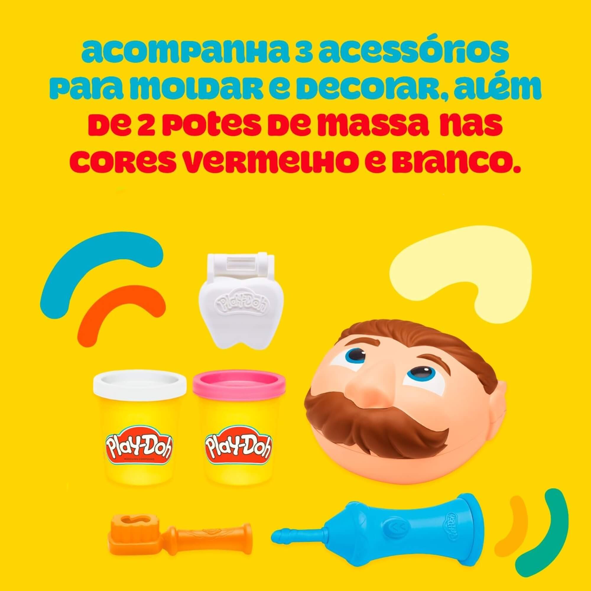 Brinquedo Infantil Play-Doh Mini Clássicos Brincando de Dentista com Acessórios Hasbro - 16654