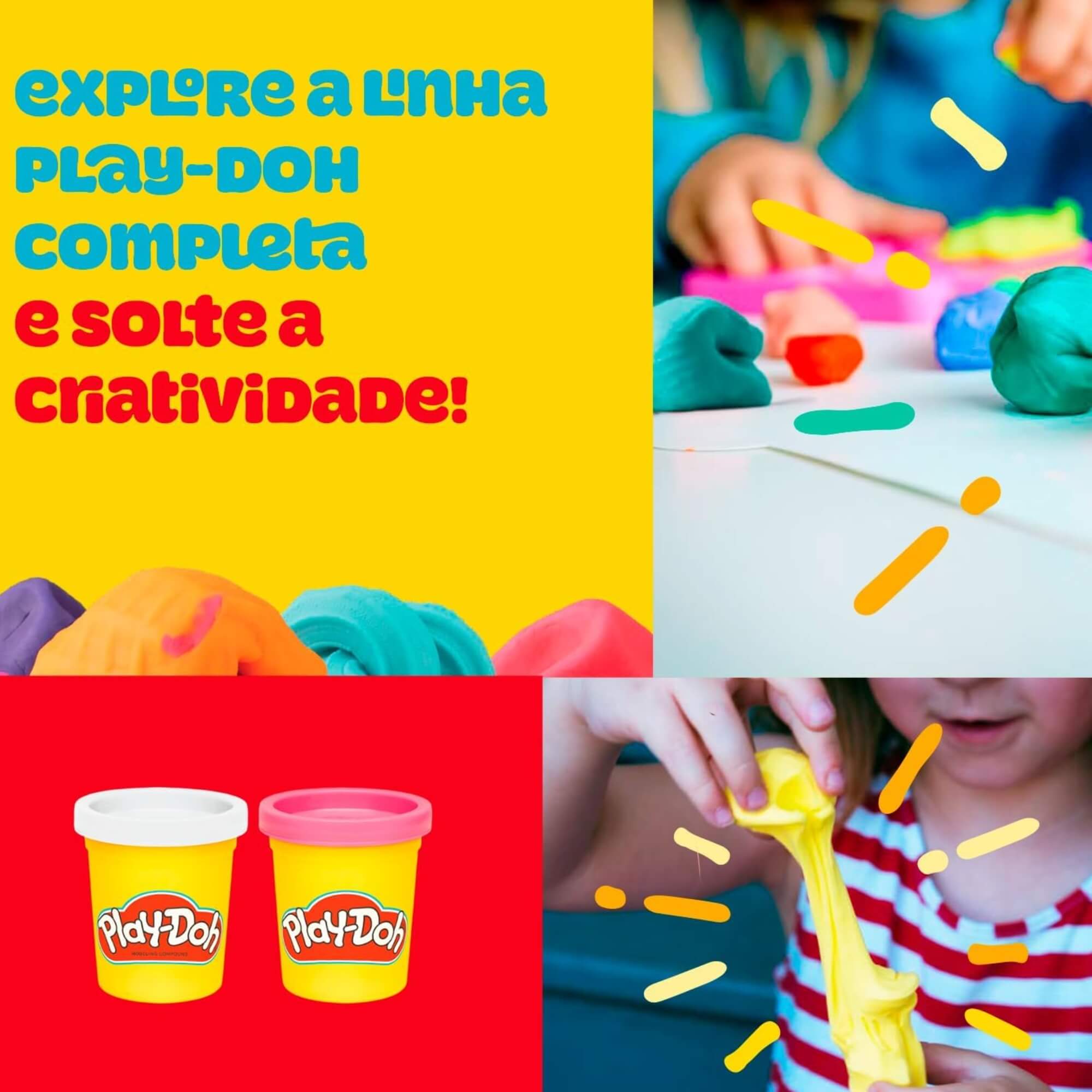Brinquedo Infantil Play-Doh Mini Clássicos Brincando de Dentista com Acessórios Hasbro - 16654
