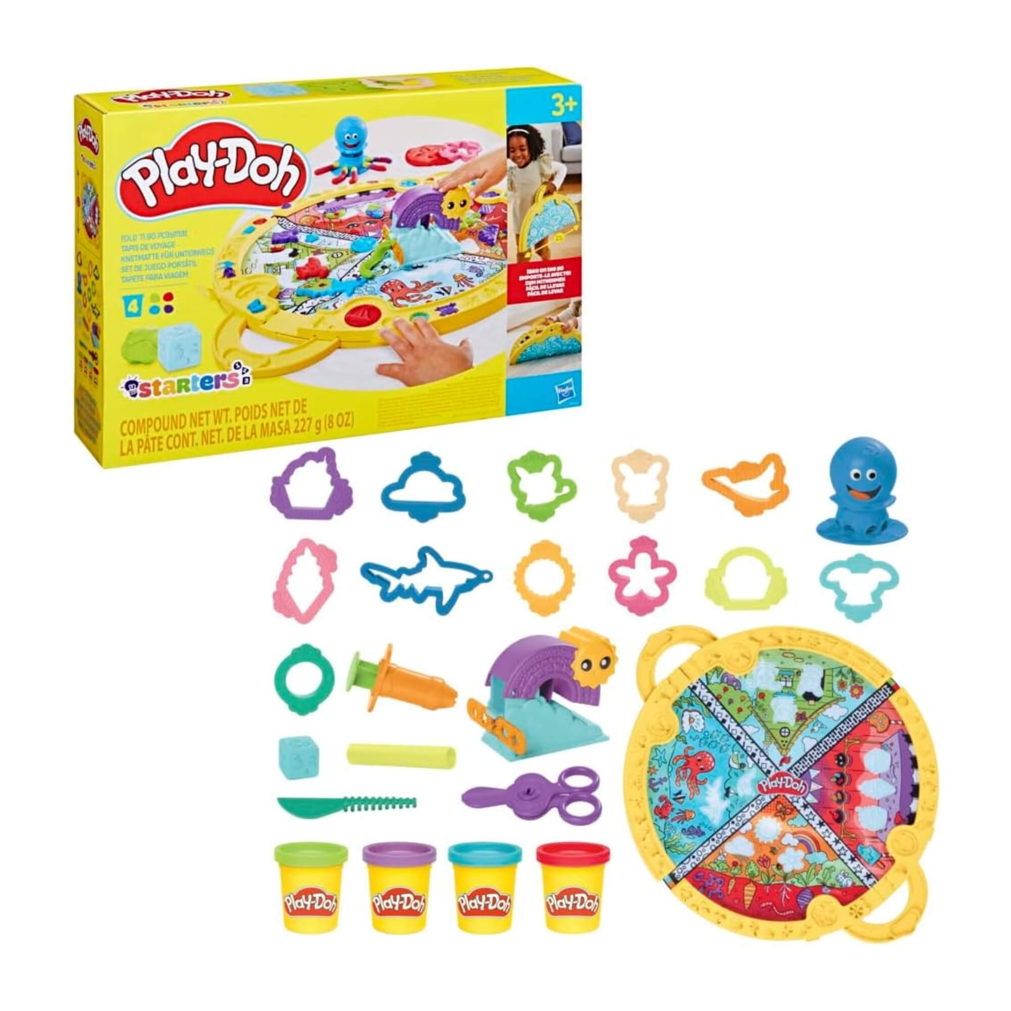 Brinquedo Infantil Play-Doh Kit de Massinha Tapete de Atividades Hasbro - 18537