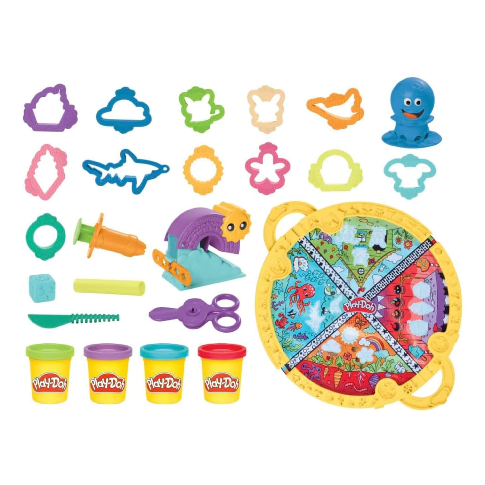 Brinquedo Infantil Play-Doh Kit de Massinha Tapete de Atividades Hasbro - 18537