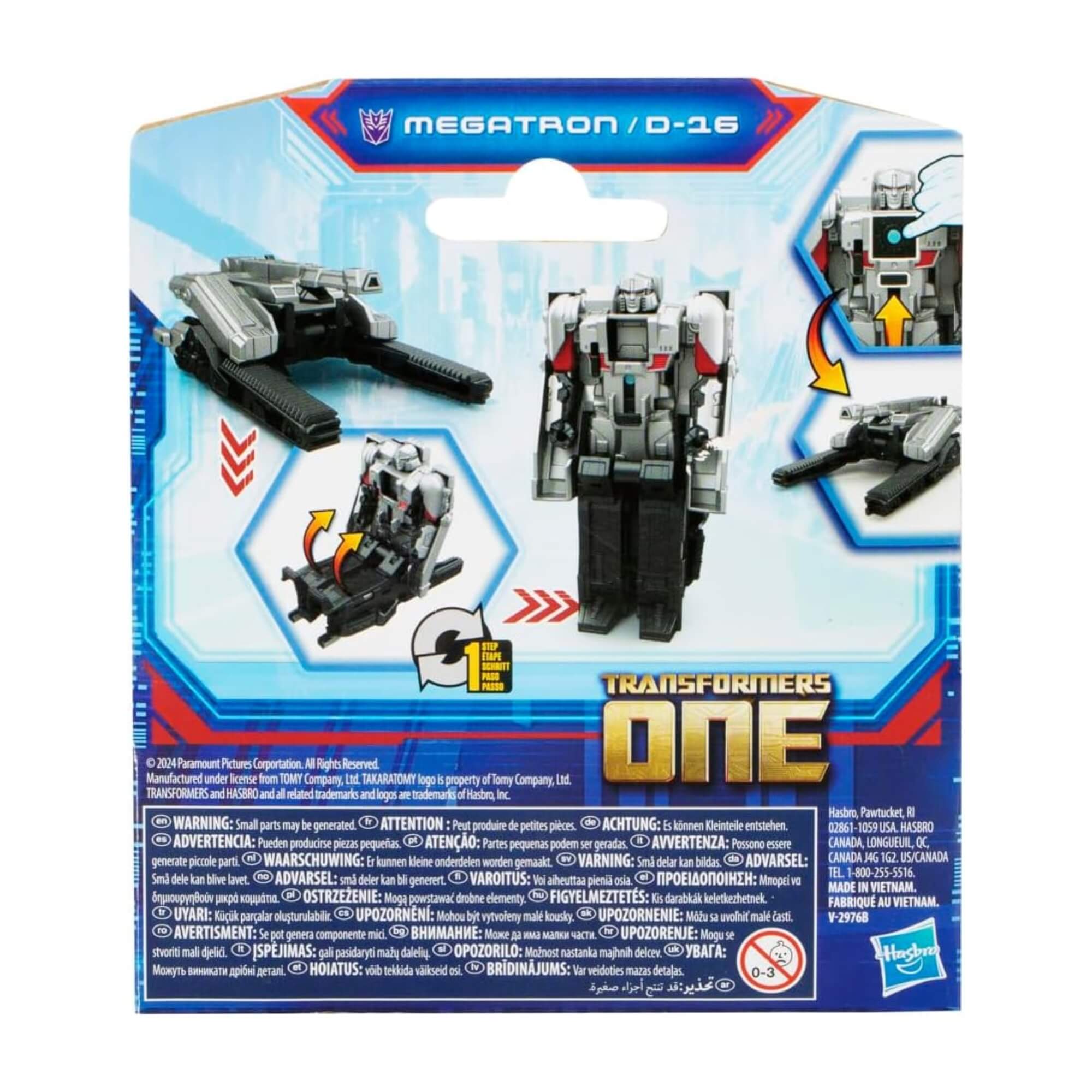 Brinquedo Infantil Boneco Transformers One Cog Changer Megatron D-16 Hasbro - 18994