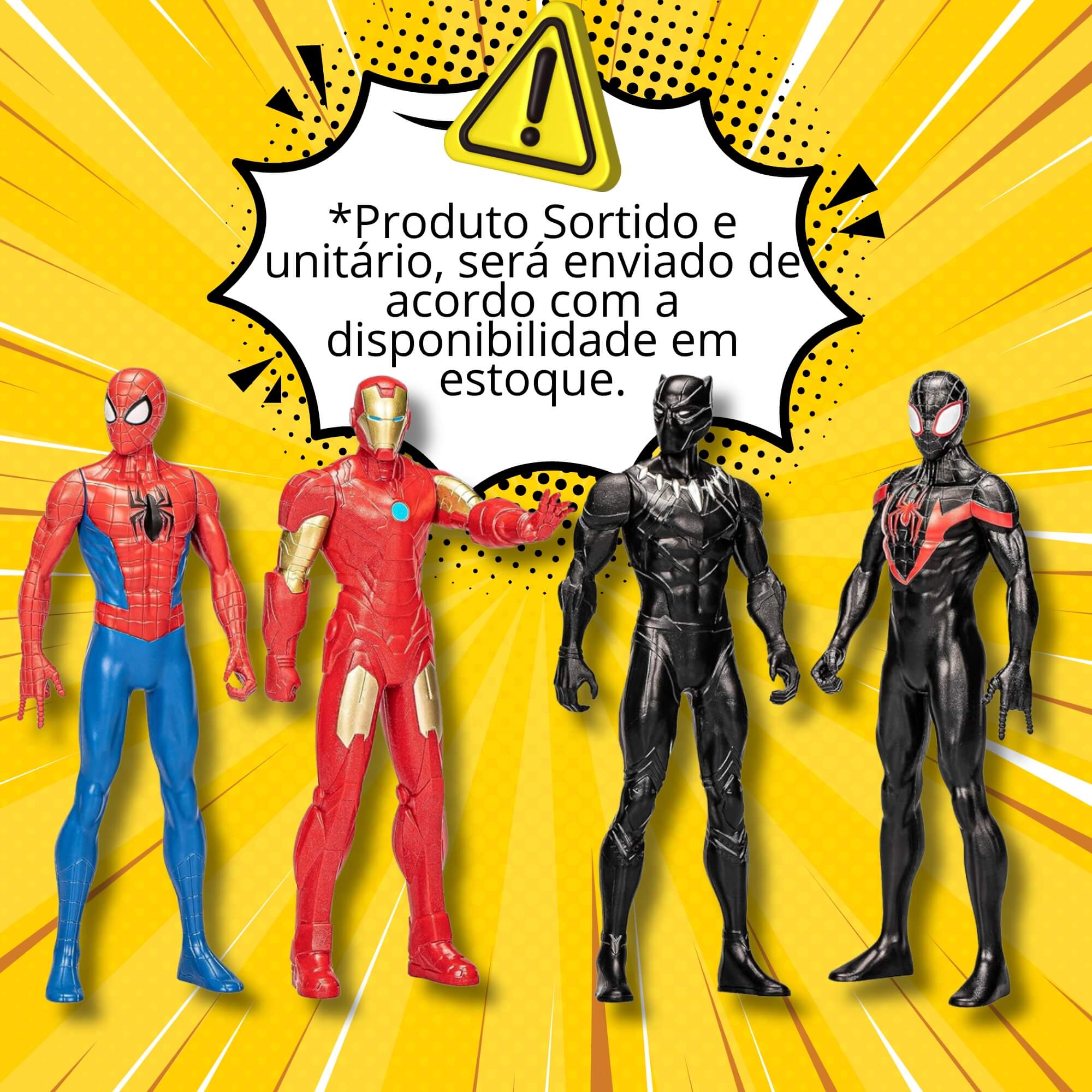 Brinquedo Infantil Boneco Avengers Figura Marvel Expression 20cm Sortido e Unitário Hasbro - 19798
