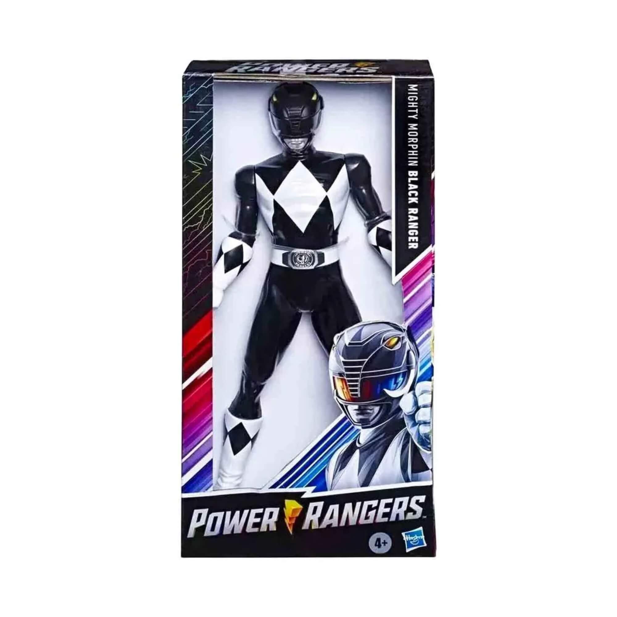 Brinquedo Infantil Boneco Power Rangers Mighty Morphin Ranger Preto Hasbro - 19801