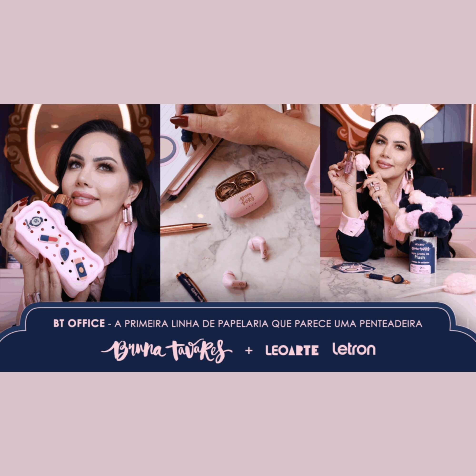 Estojo Necessaire de Silicone com Pins Bruna Tavares Leo&Leo Leonora - 10579