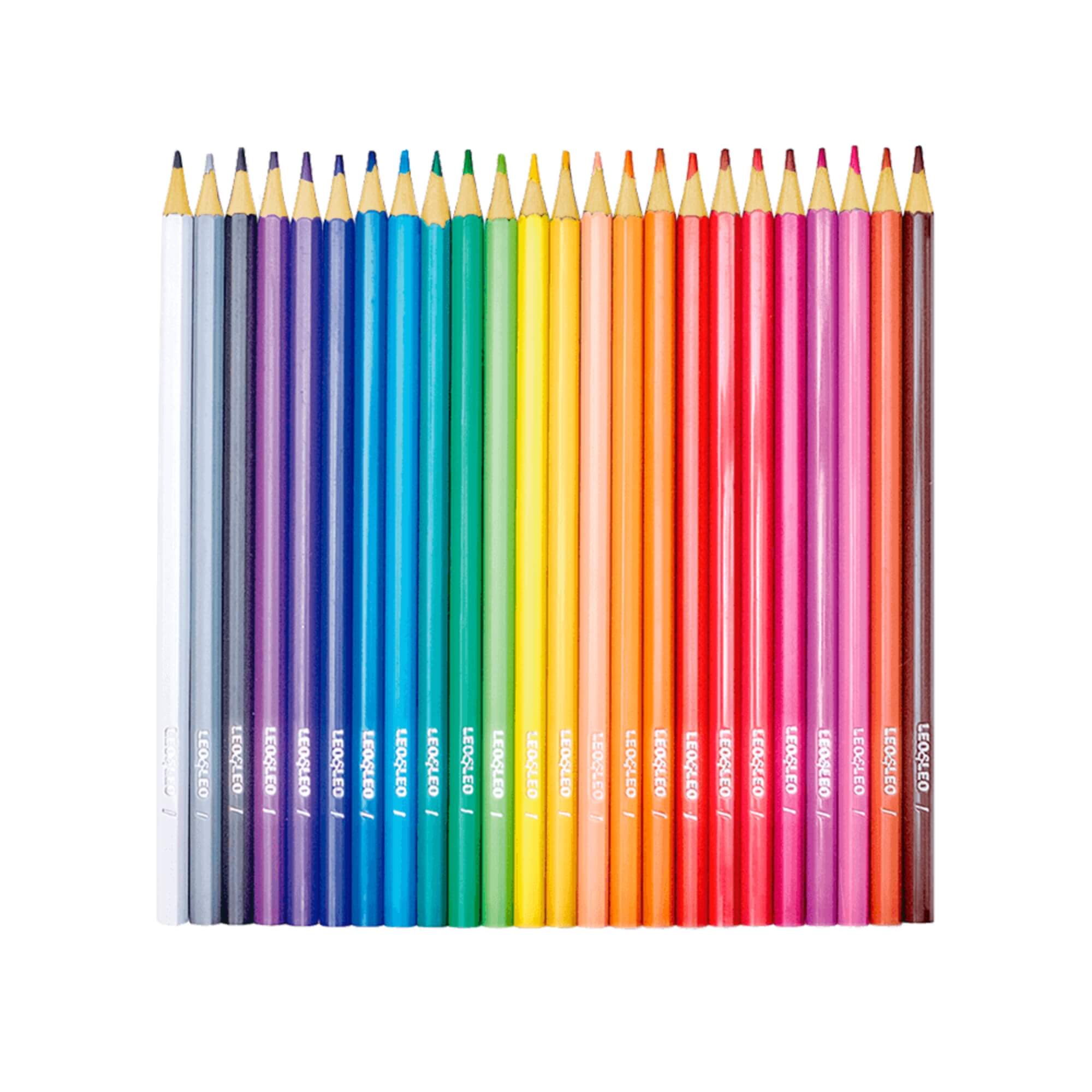 Lápis de Cor Pote 24 Cores Sextavado Leo&Leo Leonora - 72118