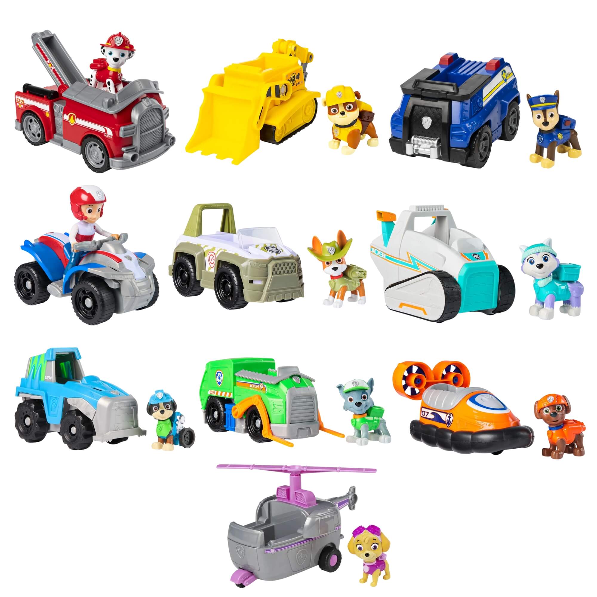 Brinquedo Infantil Patrulha Canina Veículos com Figura Sunny Sortido e Unitário - 001389