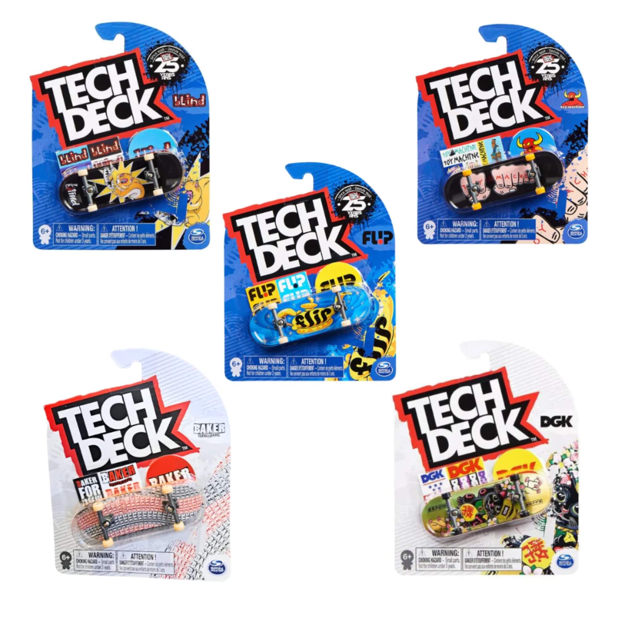 Brinquedo Infantil Tech Deck Skate de Dedo 96mm Sortido e Unitário Sunny - 002890