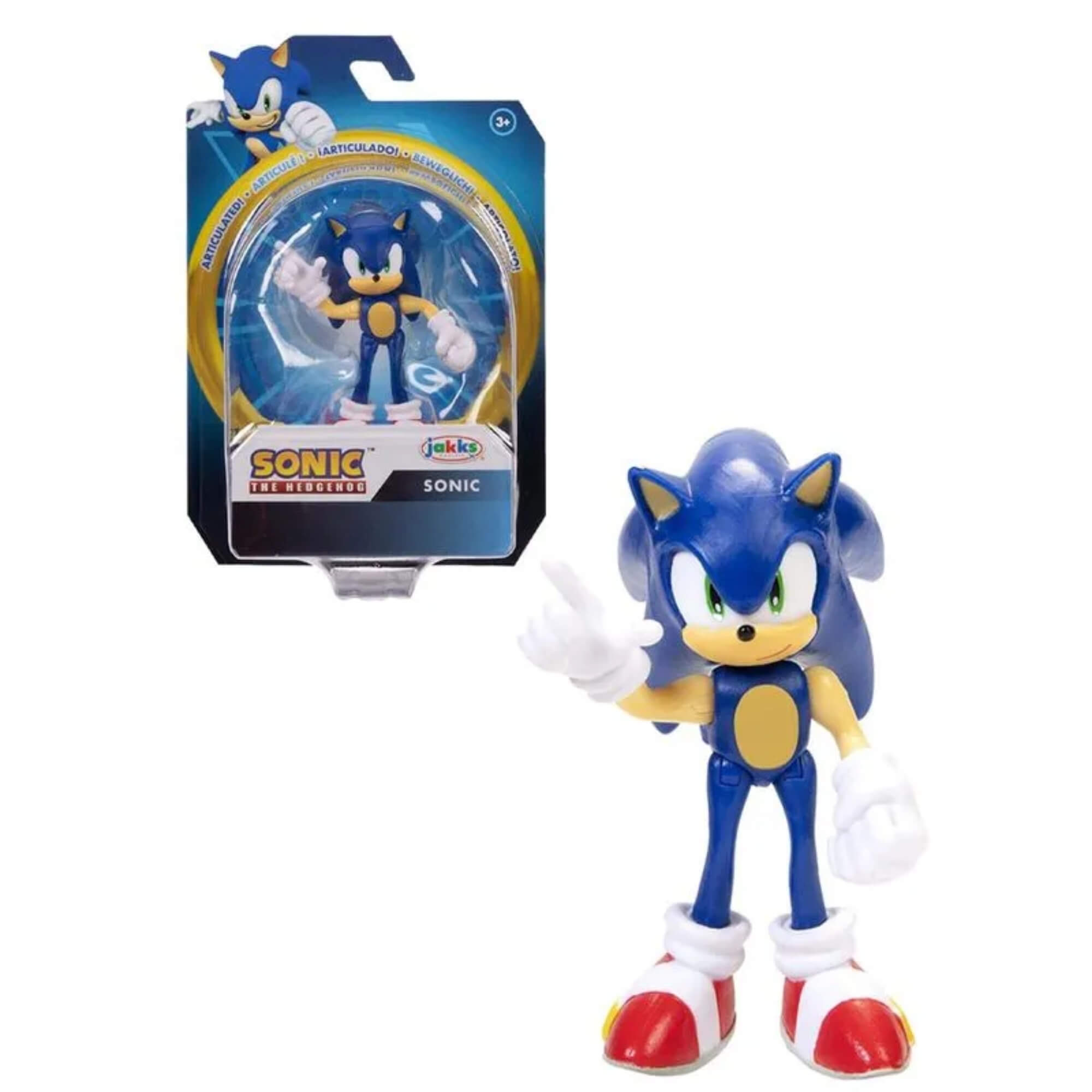 Brinquedo Infantil Boneco Sonic Moderno 2,5" Sunny - 004559