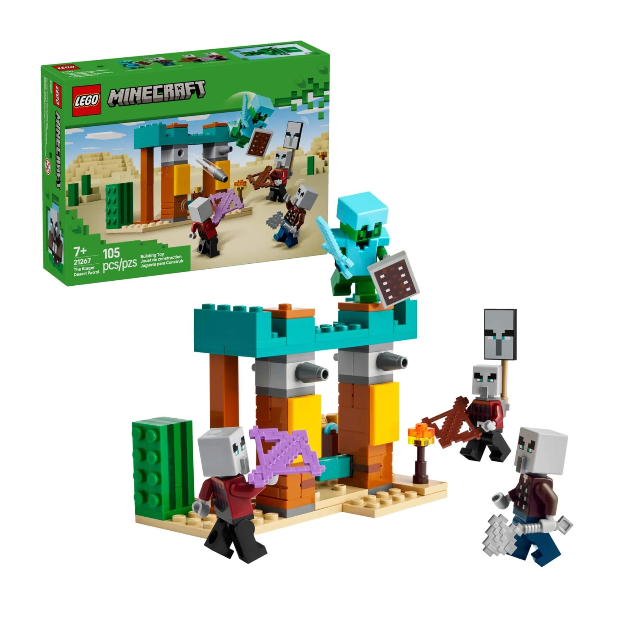 LEGO Minecraft - A Patrulha do Deserto de Illager - 4111121267
