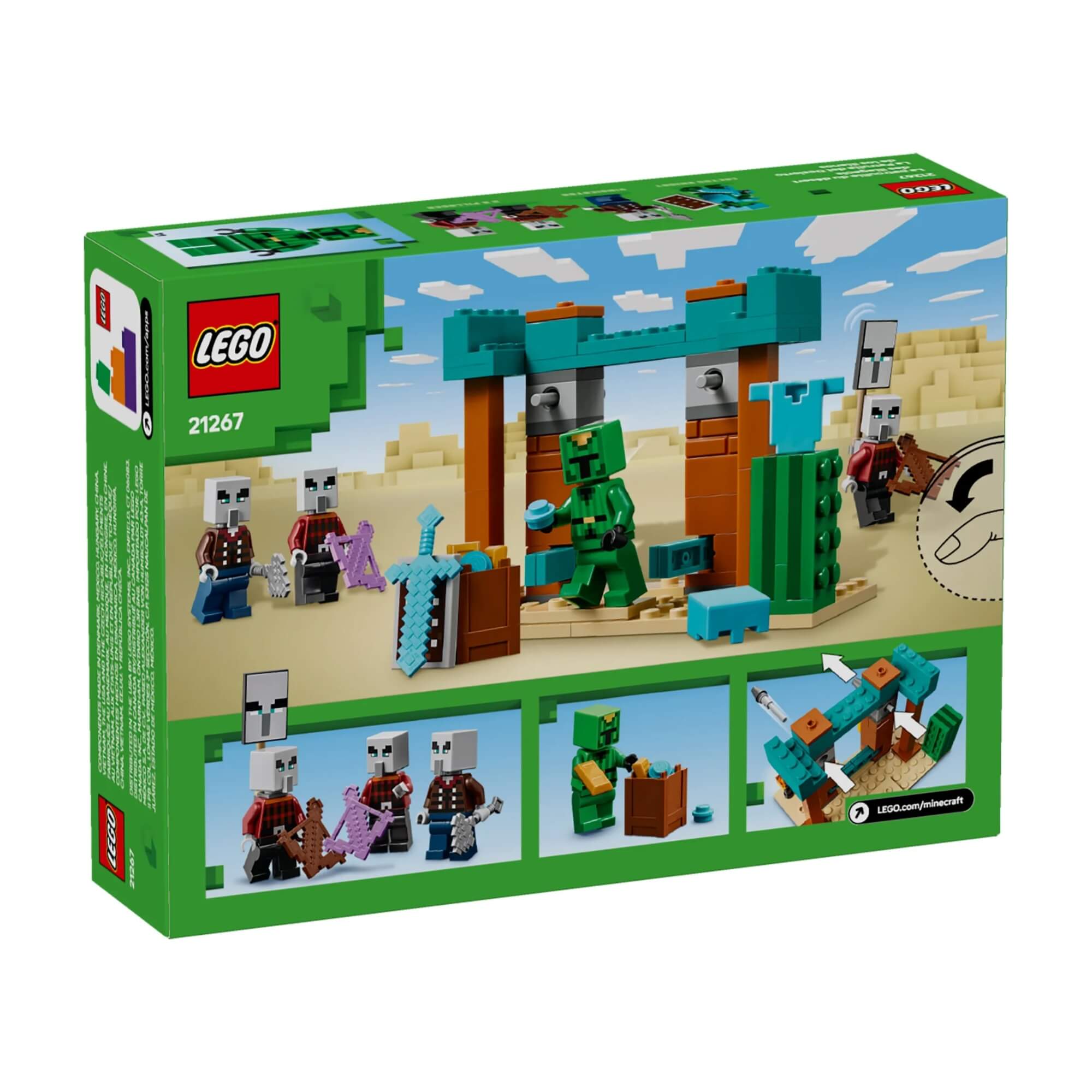 LEGO Minecraft - A Patrulha do Deserto de Illager - 4111121267