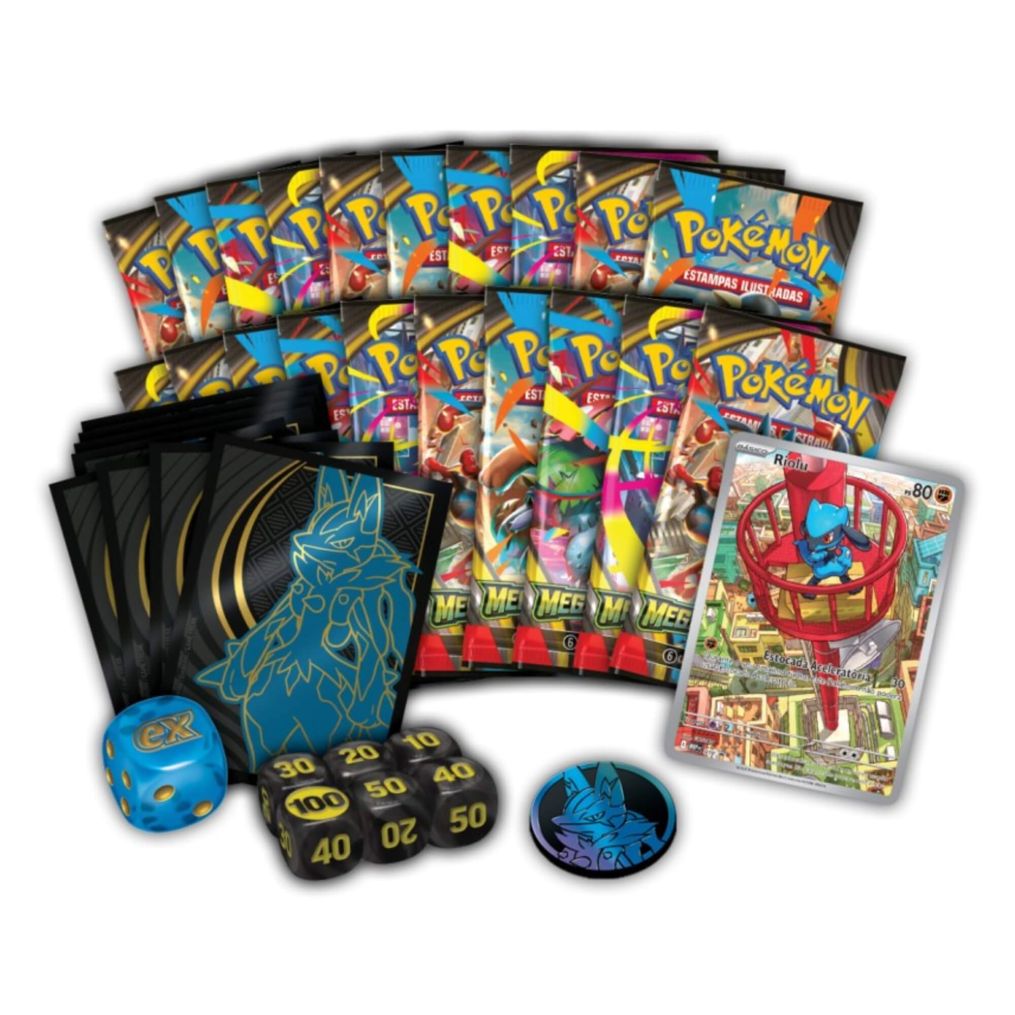 Box Pokemon Treinador Avançado Megaevolução Lucario Copag - 35663