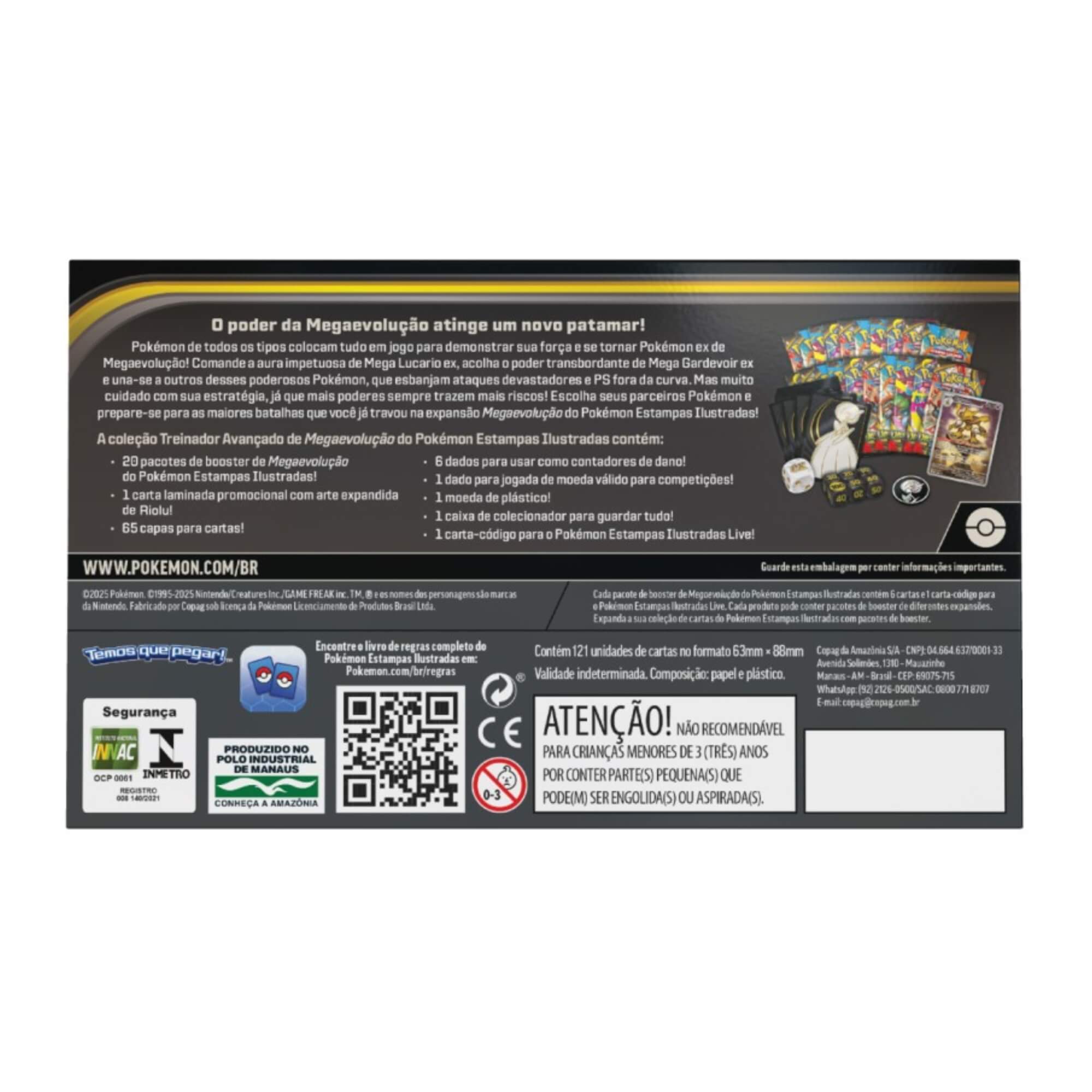 Box Pokemon Treinador Avançado Megaevolução Lucario Copag - 35663