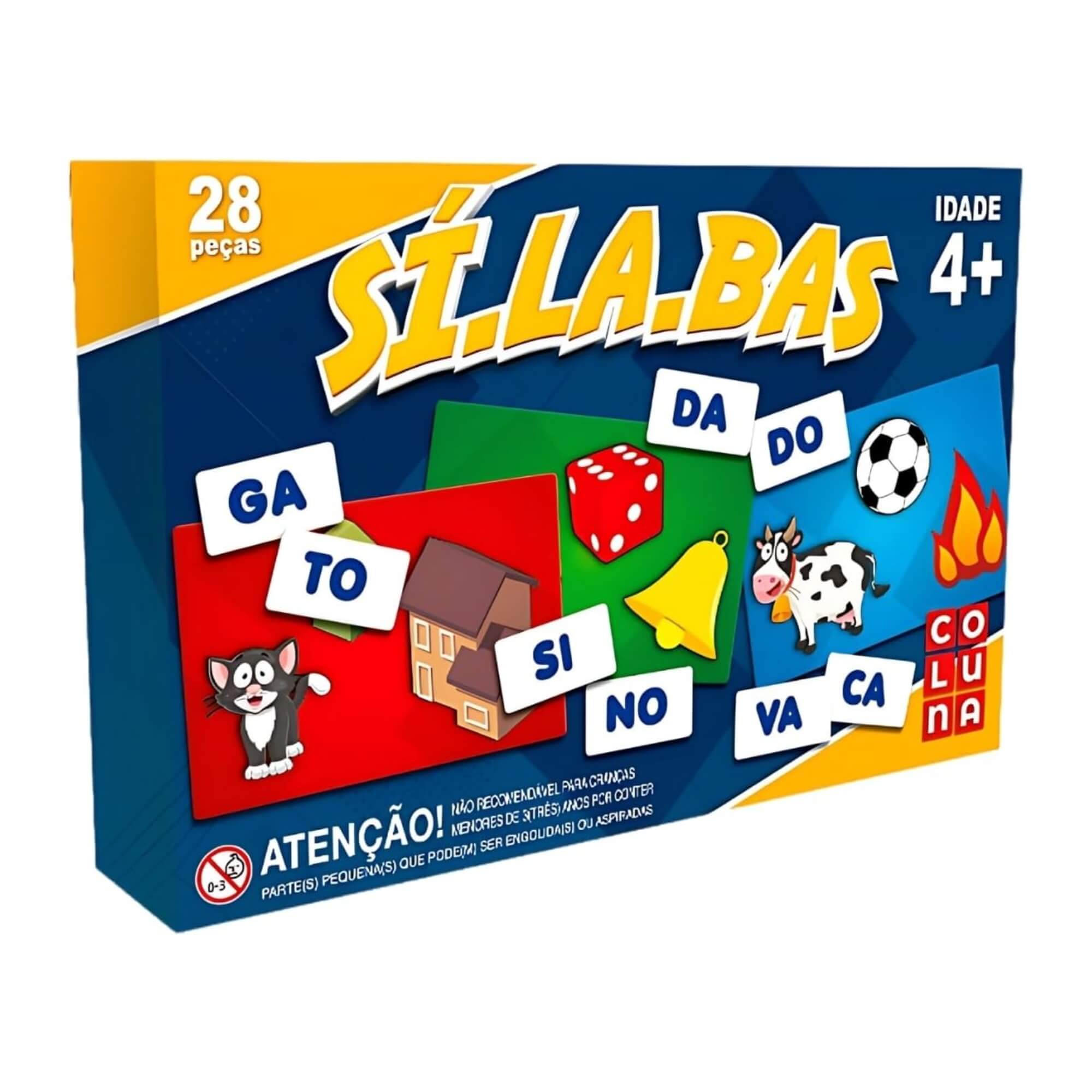 Jogo Sílabas 28 Peças Pais e Filhos - 0913-1