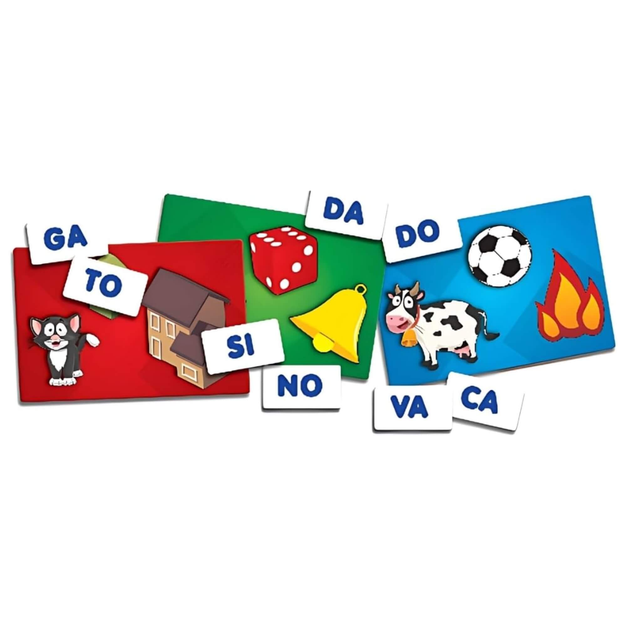 Jogo Sílabas 28 Peças Pais e Filhos - 0913-1