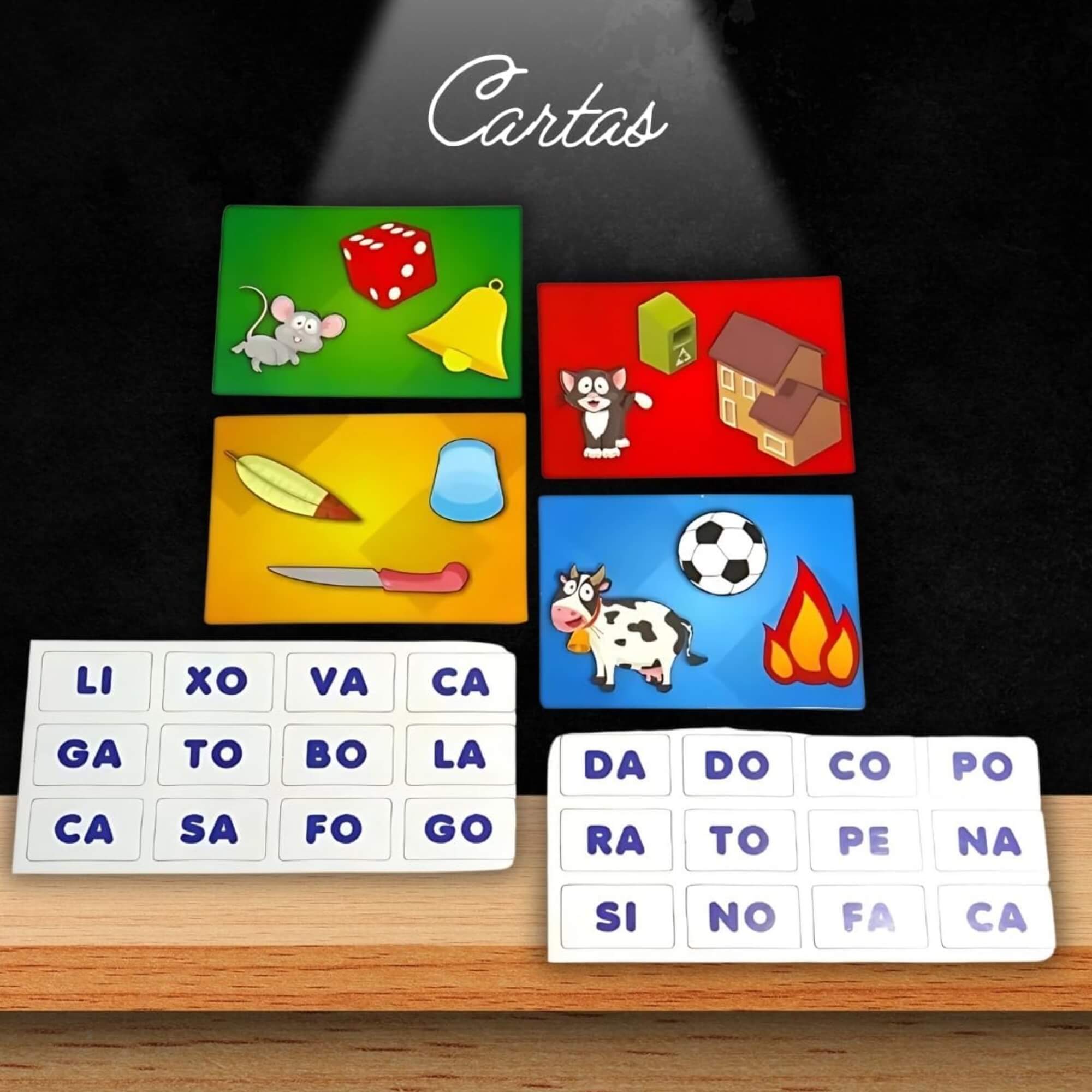 Jogo Sílabas 28 Peças Pais e Filhos - 0913-1