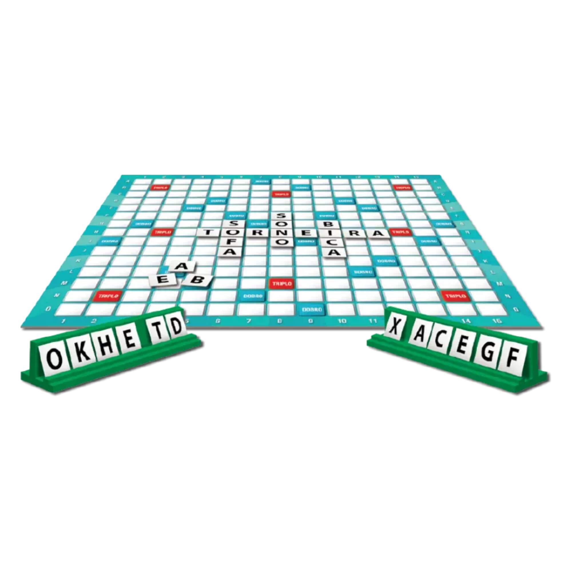 Jogo de Tabuleiro Palavras Cruzadas 2 a 4 Jogadores Pais e Filhos - 2171-1