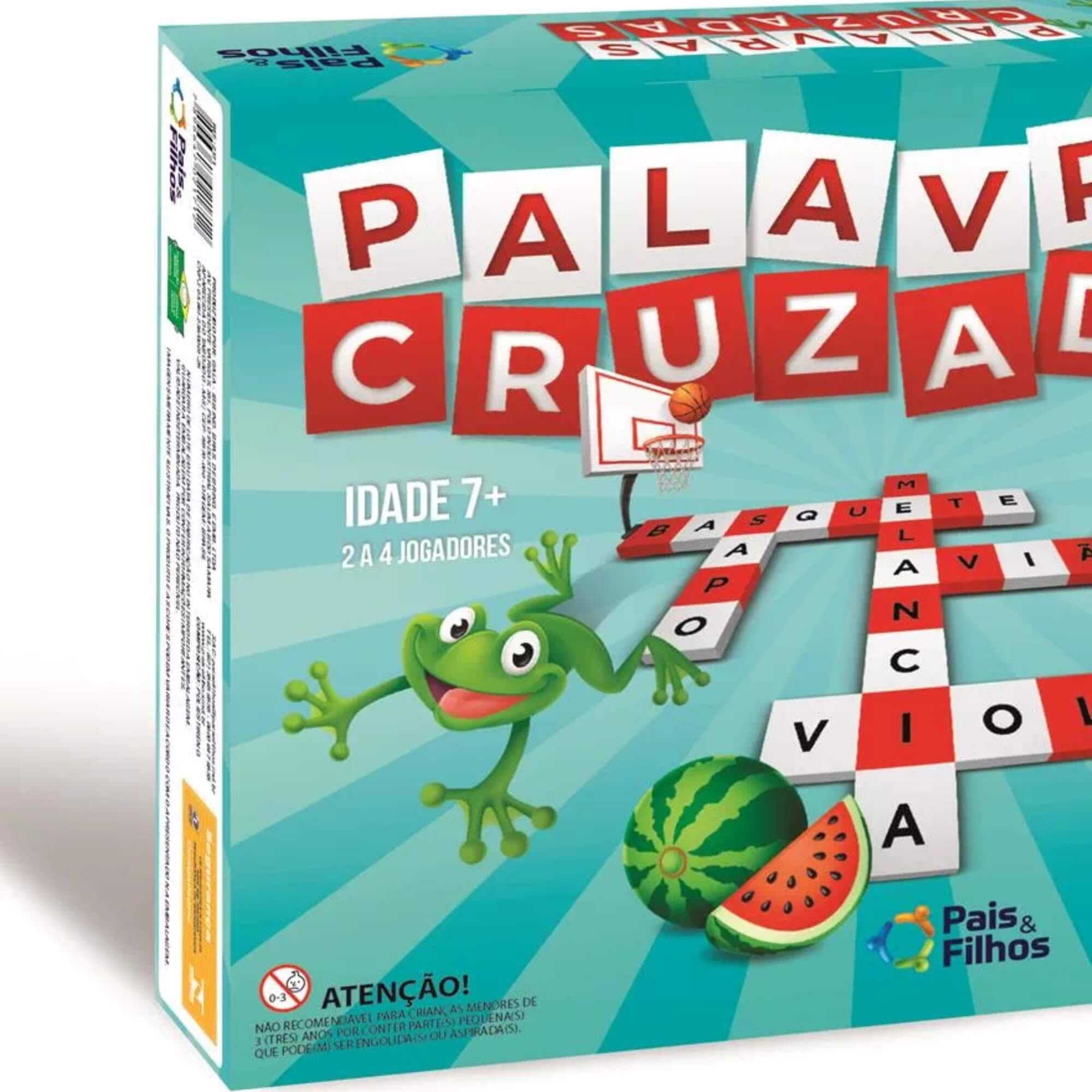 Jogo de Tabuleiro Palavras Cruzadas 2 a 4 Jogadores Pais e Filhos - 2171-1