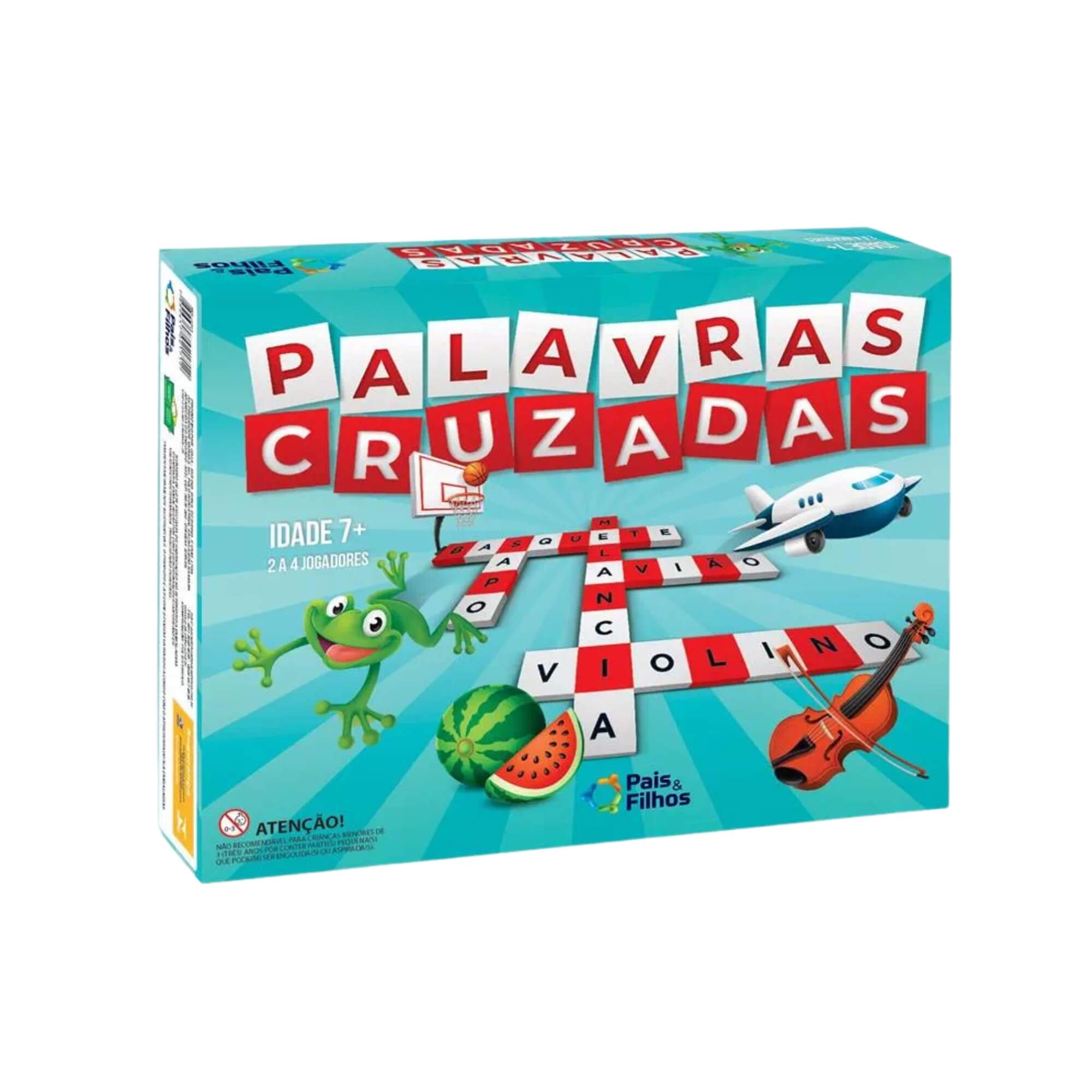 Jogo de Tabuleiro Palavras Cruzadas 2 a 4 Jogadores Pais e Filhos - 2171-1