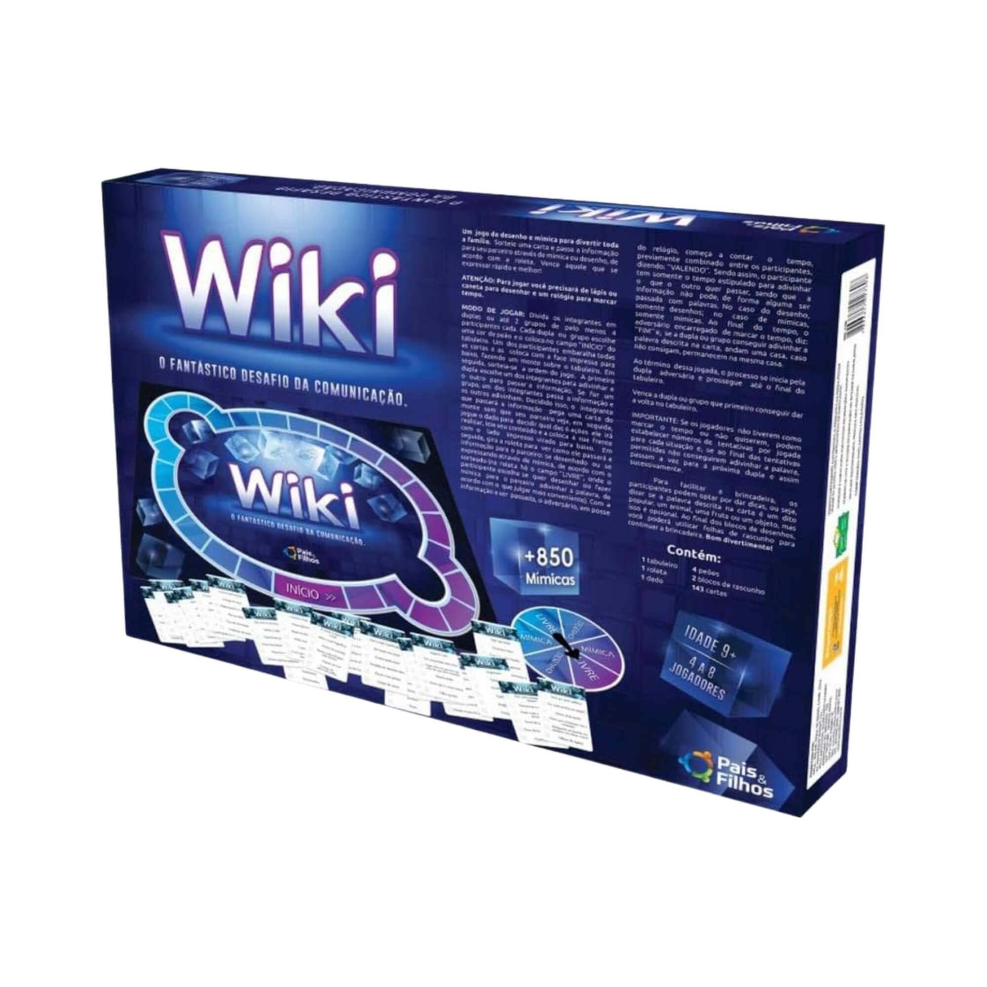Jogo de Tabuleiro Wiki O Fantástico Desafio da Comunicação Pais e Filhos - 2760-1