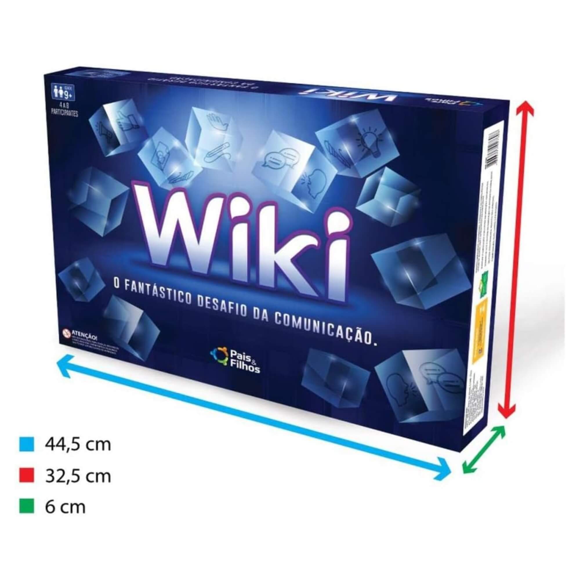 Jogo de Tabuleiro Wiki O Fantástico Desafio da Comunicação Pais e Filhos - 2760-1