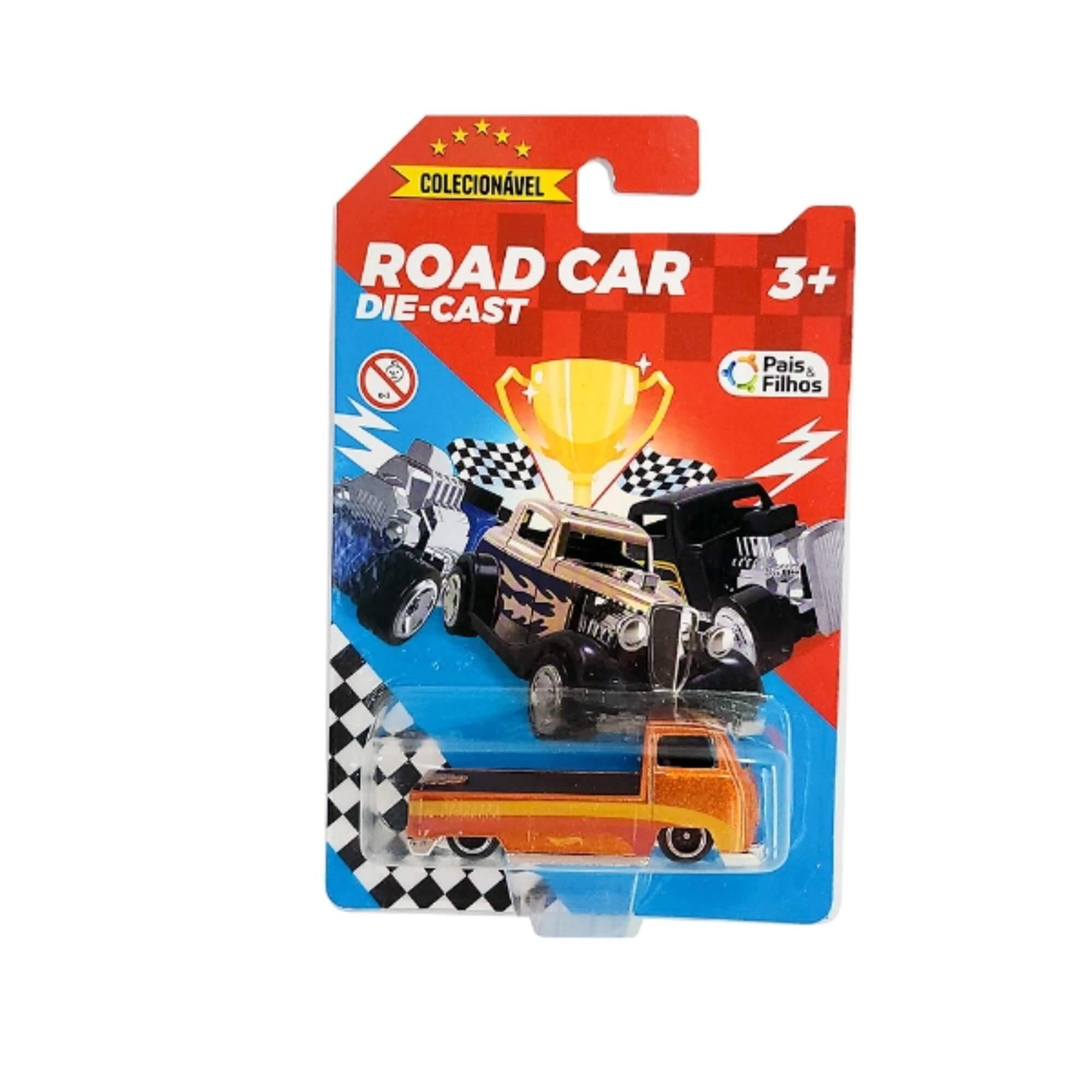 Brinquedo Colecionável Carrinho Road Car Die Cast Sortido e Unitário Pais e Filhos - 792491-1