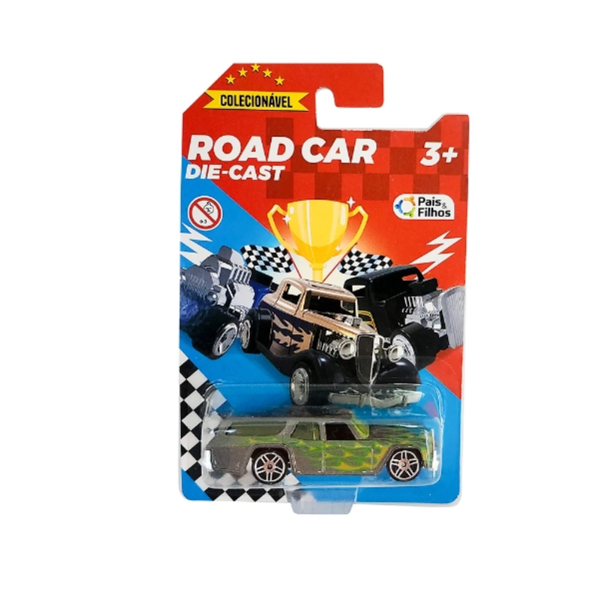 Brinquedo Colecionável Carrinho Road Car Die Cast Sortido e Unitário Pais e Filhos - 792491-1