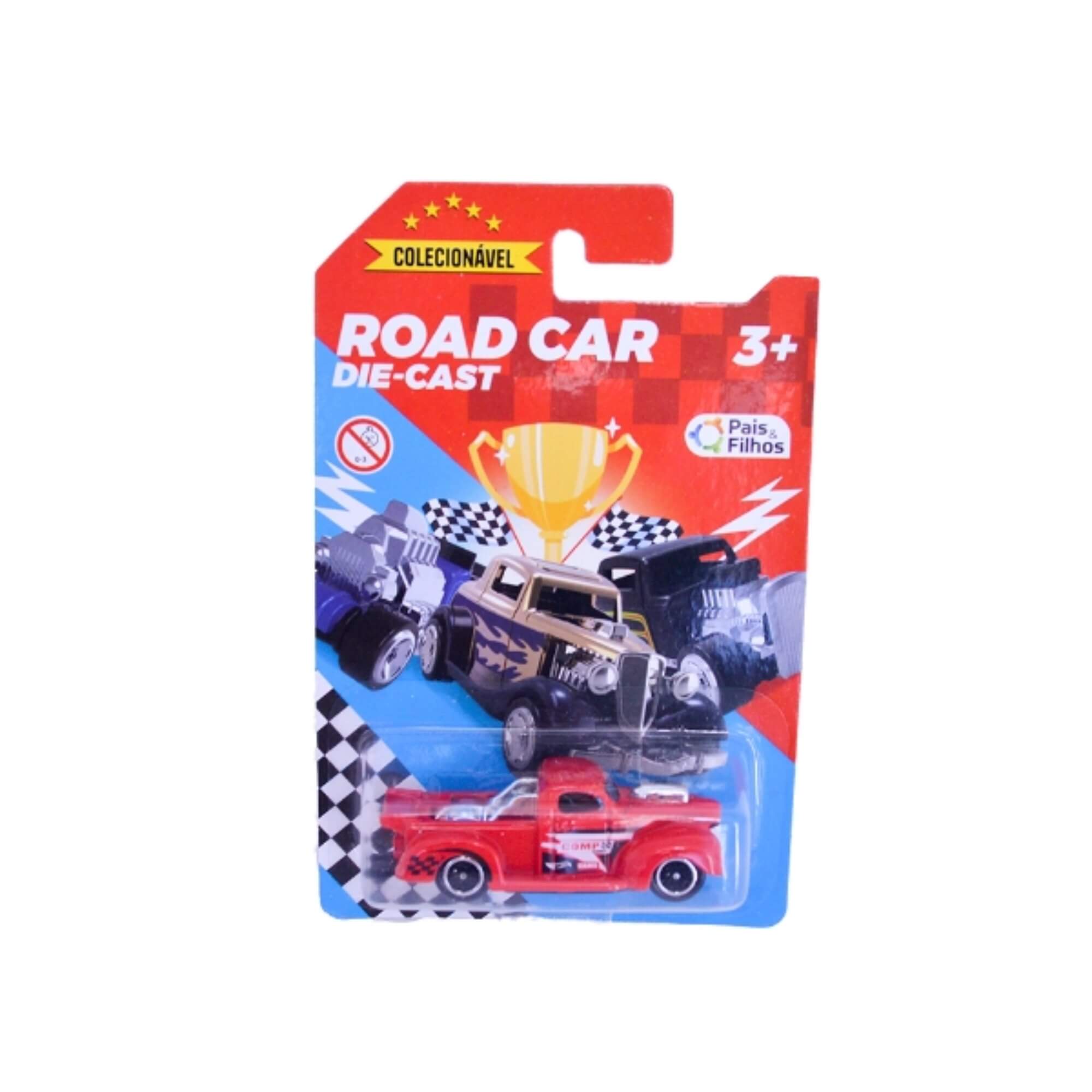 Brinquedo Colecionável Carrinho Road Car Die Cast Sortido e Unitário Pais e Filhos - 792491-1
