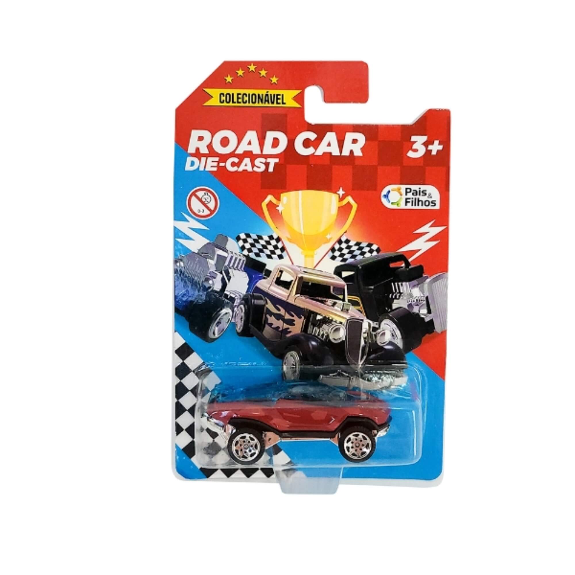 Brinquedo Colecionável Carrinho Road Car Die Cast Sortido e Unitário Pais e Filhos - 792491-1