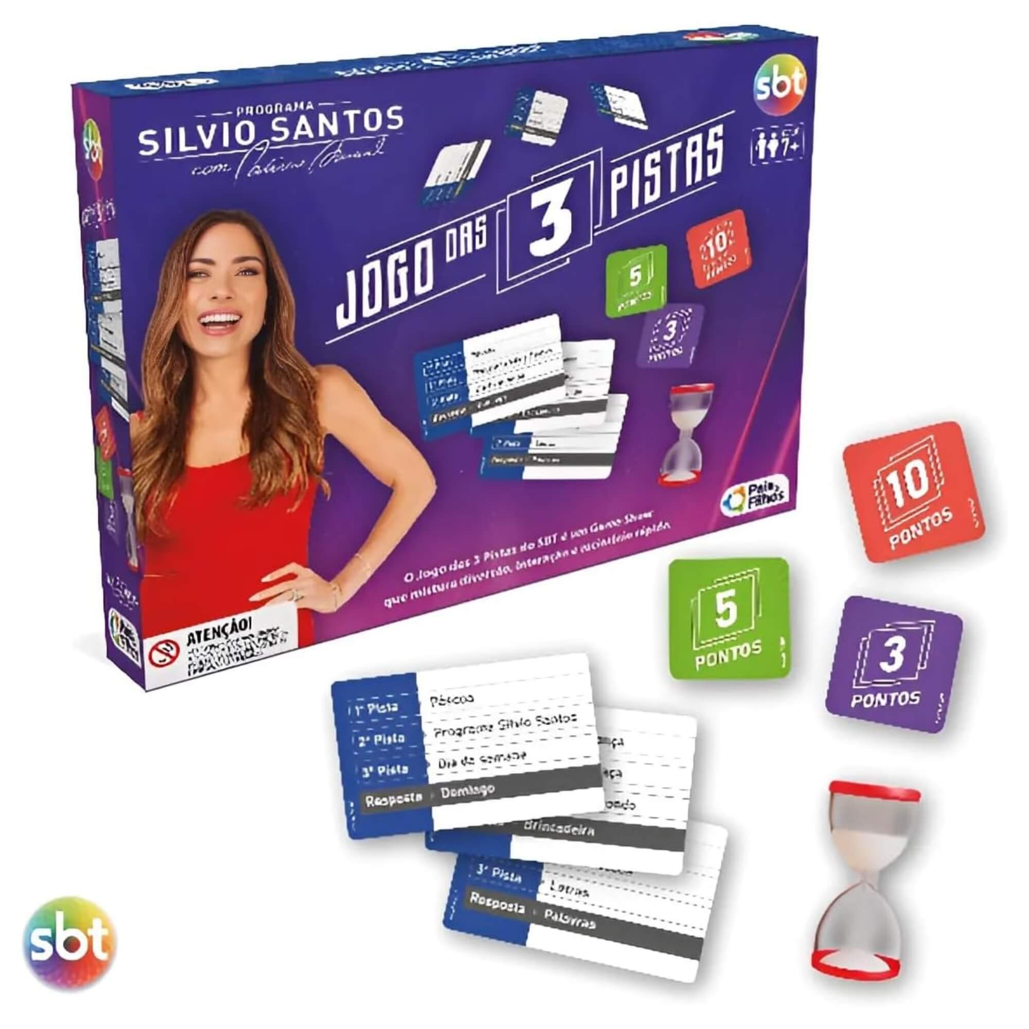 Jogo das 3 Pistas - Diversão, Interação e Raciocínio Rápido Pais e Filhos - 793389-1