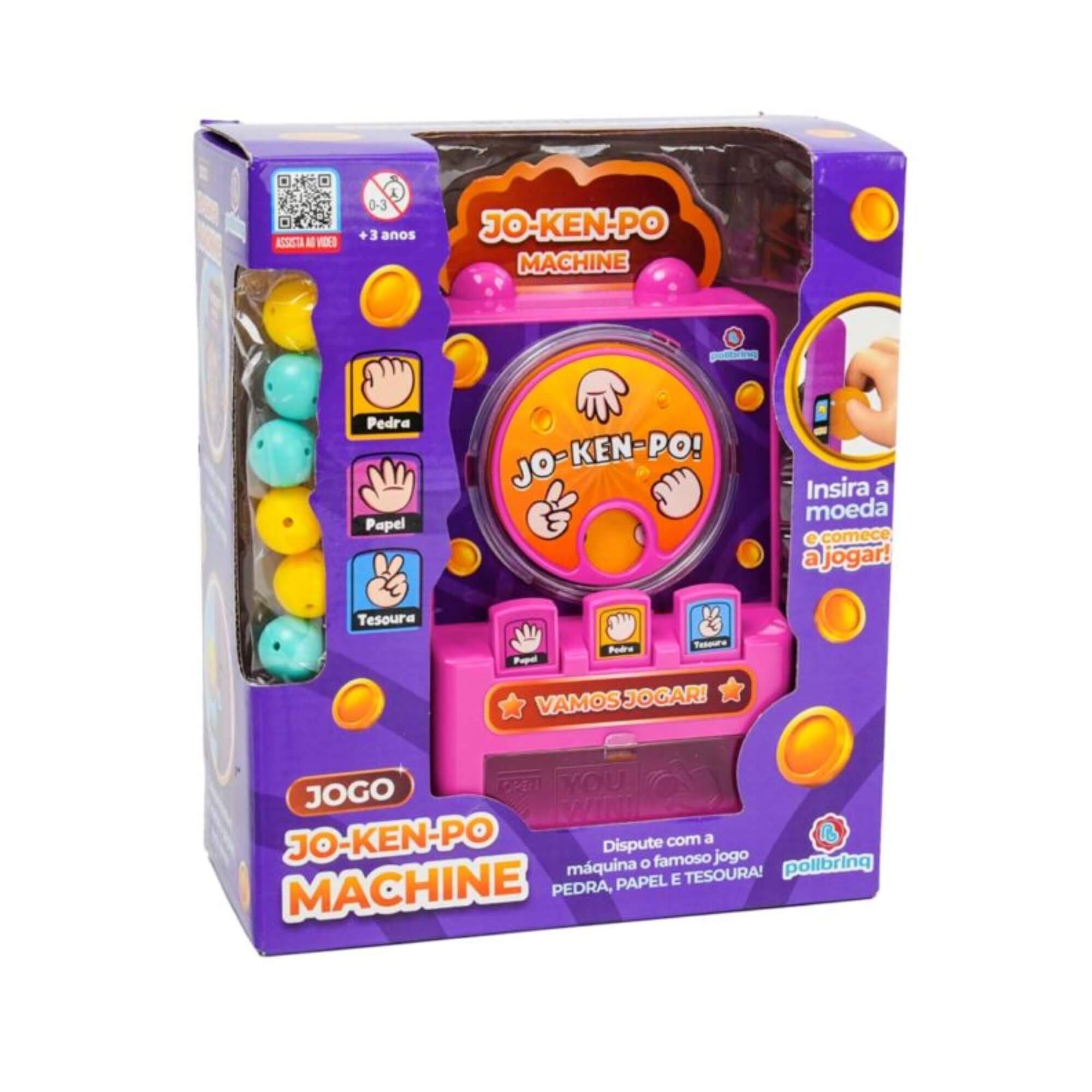 Brinquedo Infantil Jo-Ken-Po Pedra Papel Tesoura Polibrinq - PB536