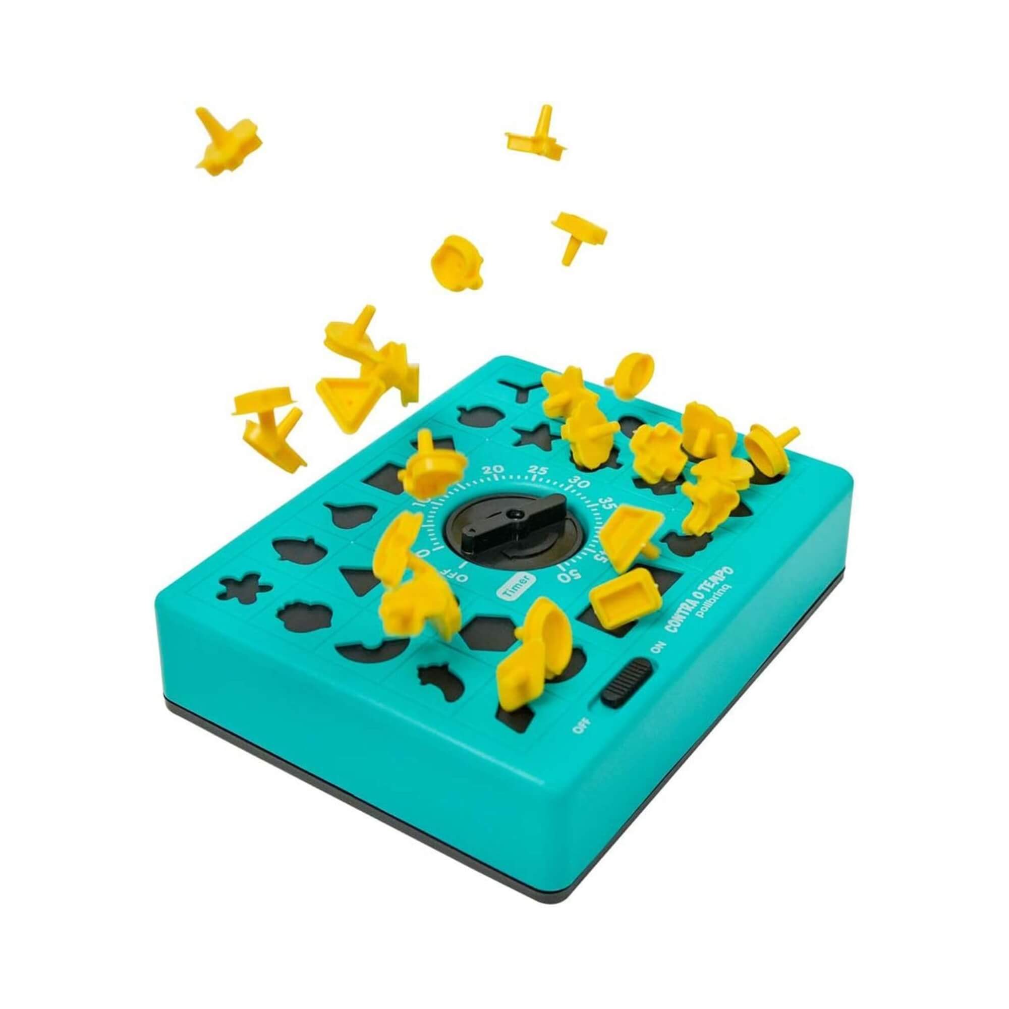 Jogo Contra O Tempo - Desafio de Montar as Peças do Tabuleiro Polibrinq - PB530