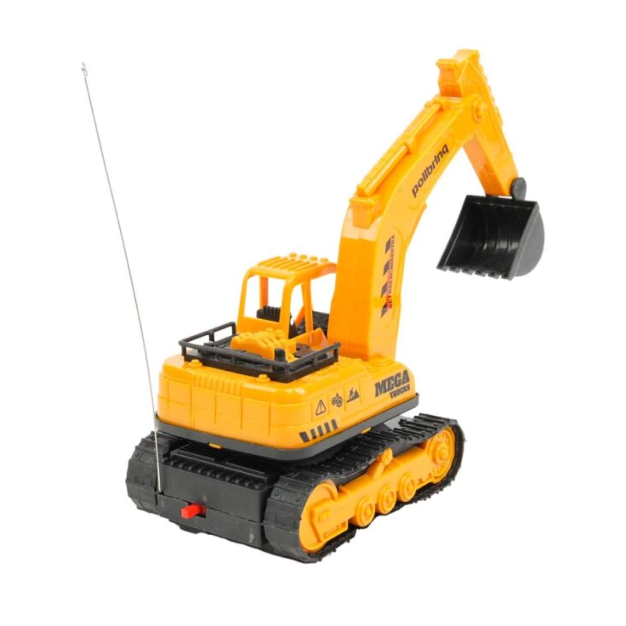 Brinquedo Infantil Carrinho de Controle Remoto Retroescavadeira 2 Funções Polibrinq - CAR833