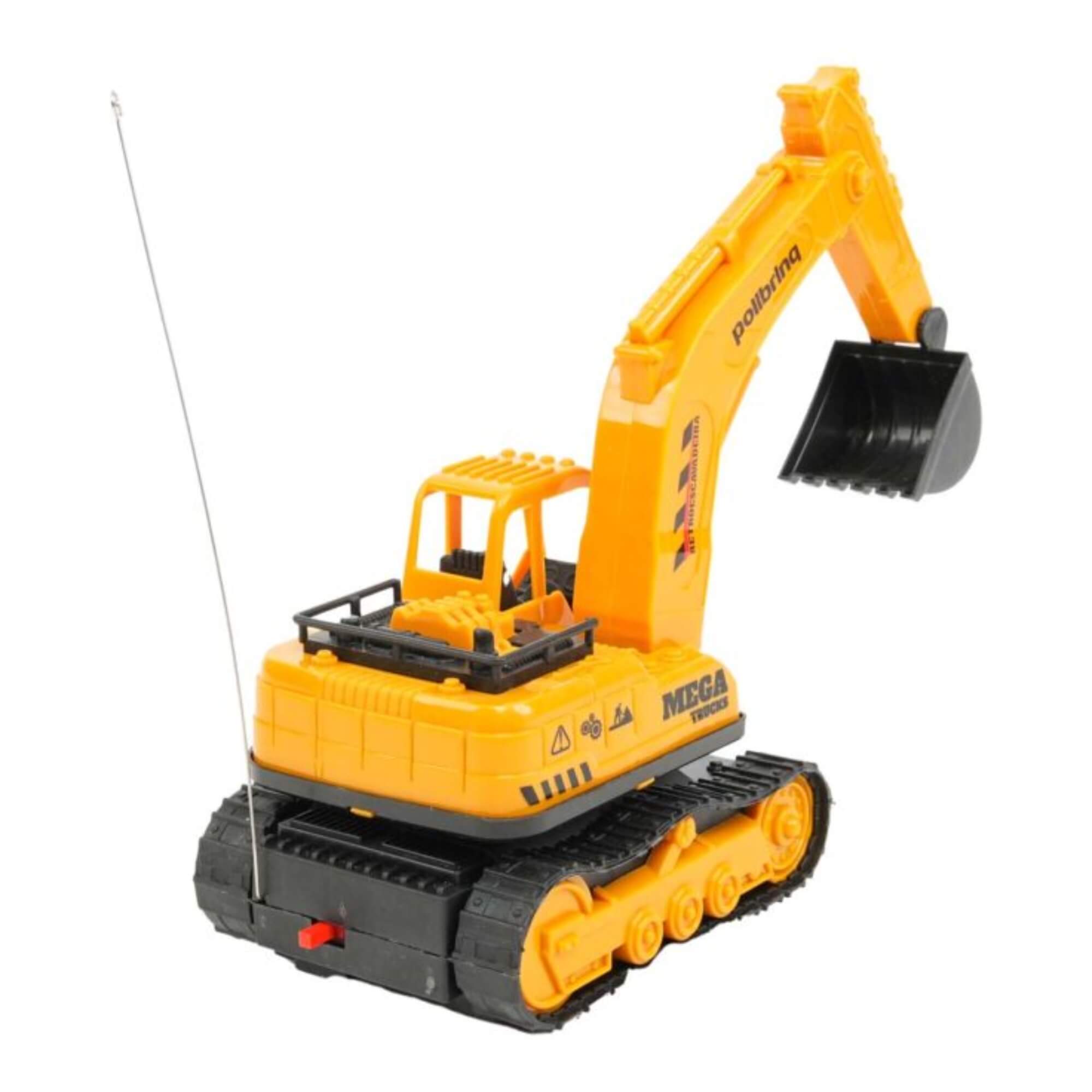 Brinquedo Infantil Carrinho de Controle Remoto Retroescavadeira 2 Funções Polibrinq - CAR833