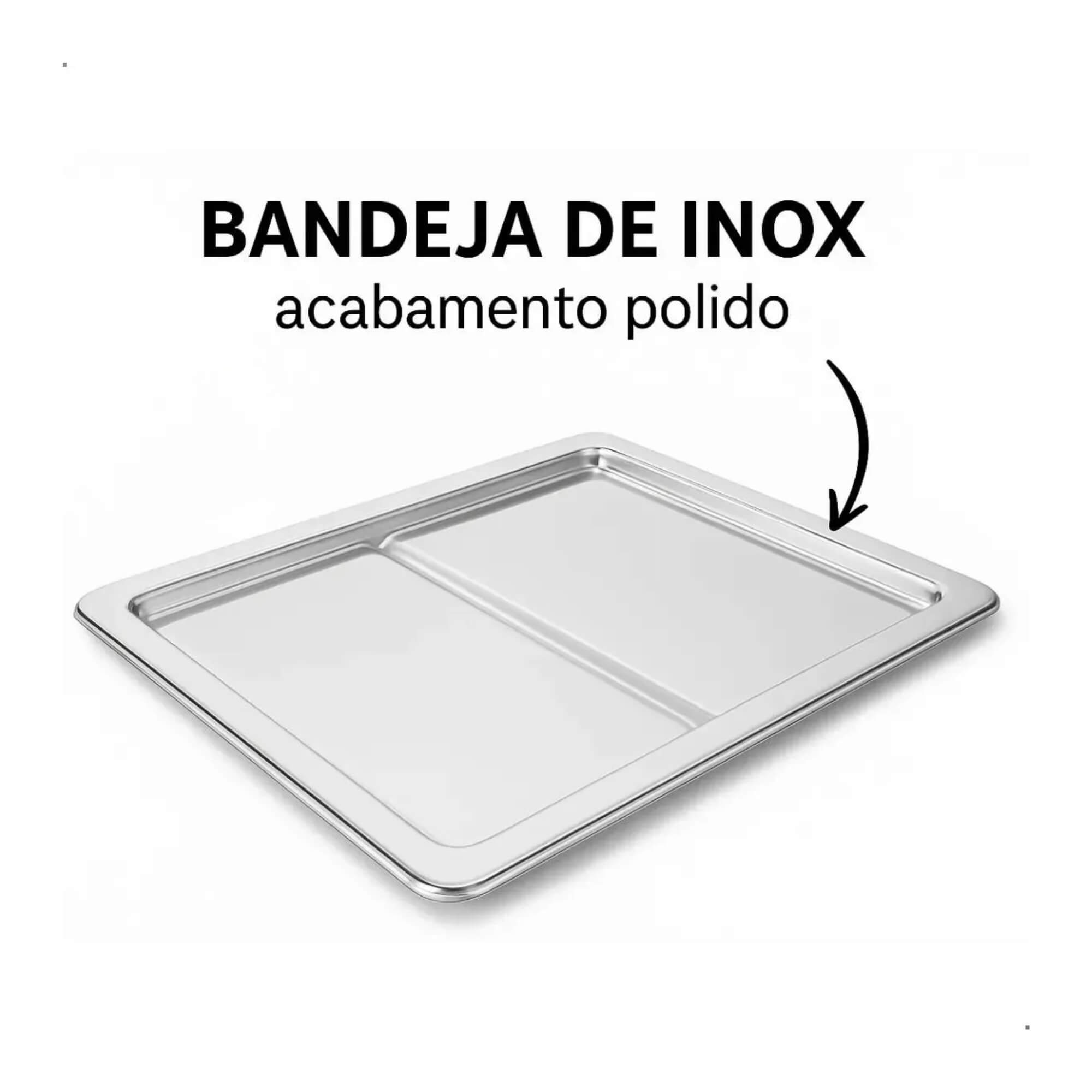 Porta Frios Duplo Atina Inox 320ml Brinox - 1413/101