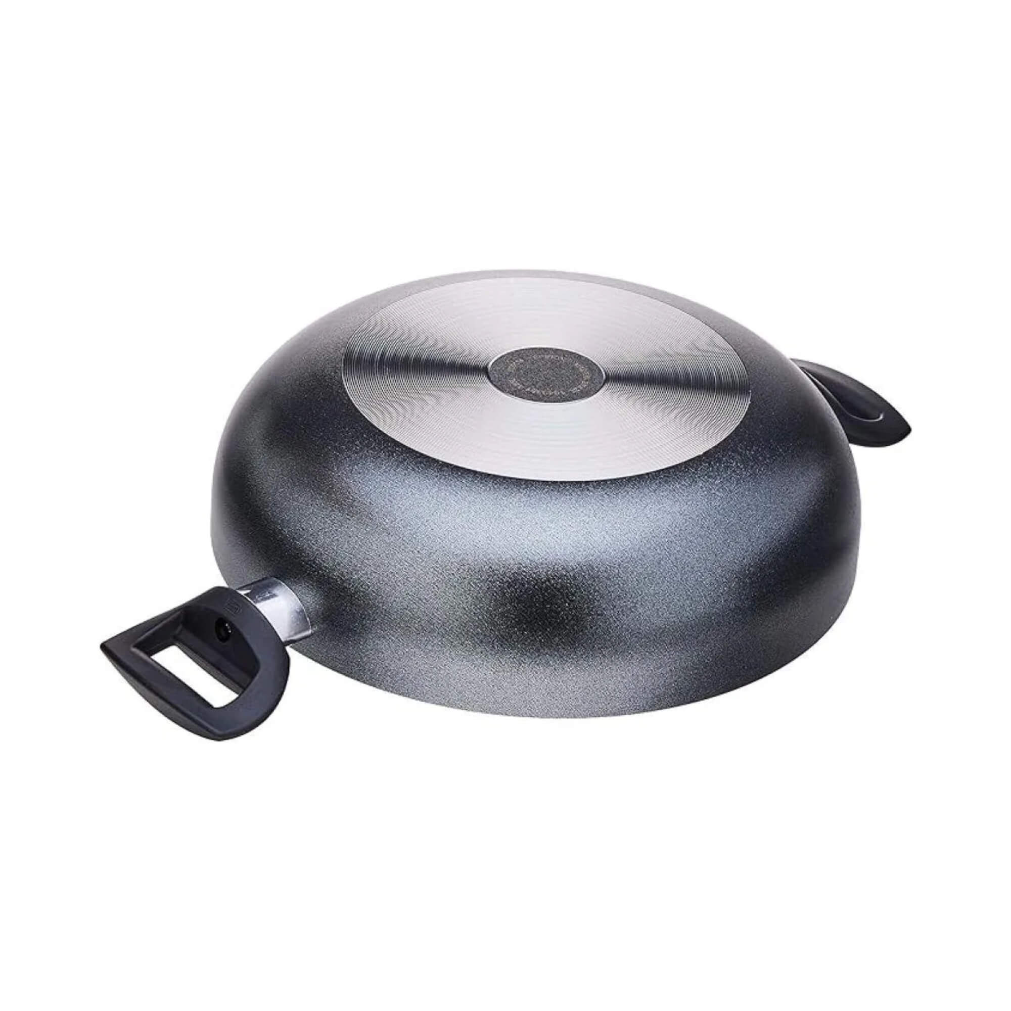 Panela Wok 28cm 3,55L com Tampa e Alça Ebony na cor Preta Brinox - 7190/195